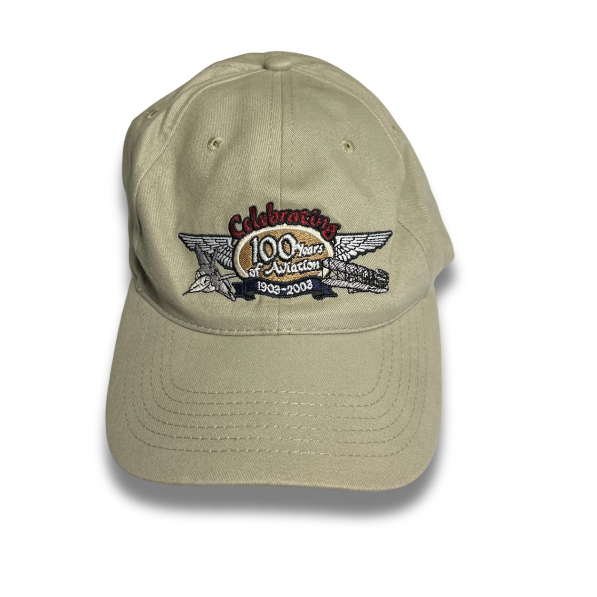 Other 100 Years Of Aviation Commemorative Baseball Cap Beige Adjus Size ONE SIZE - 2 Thumbnail