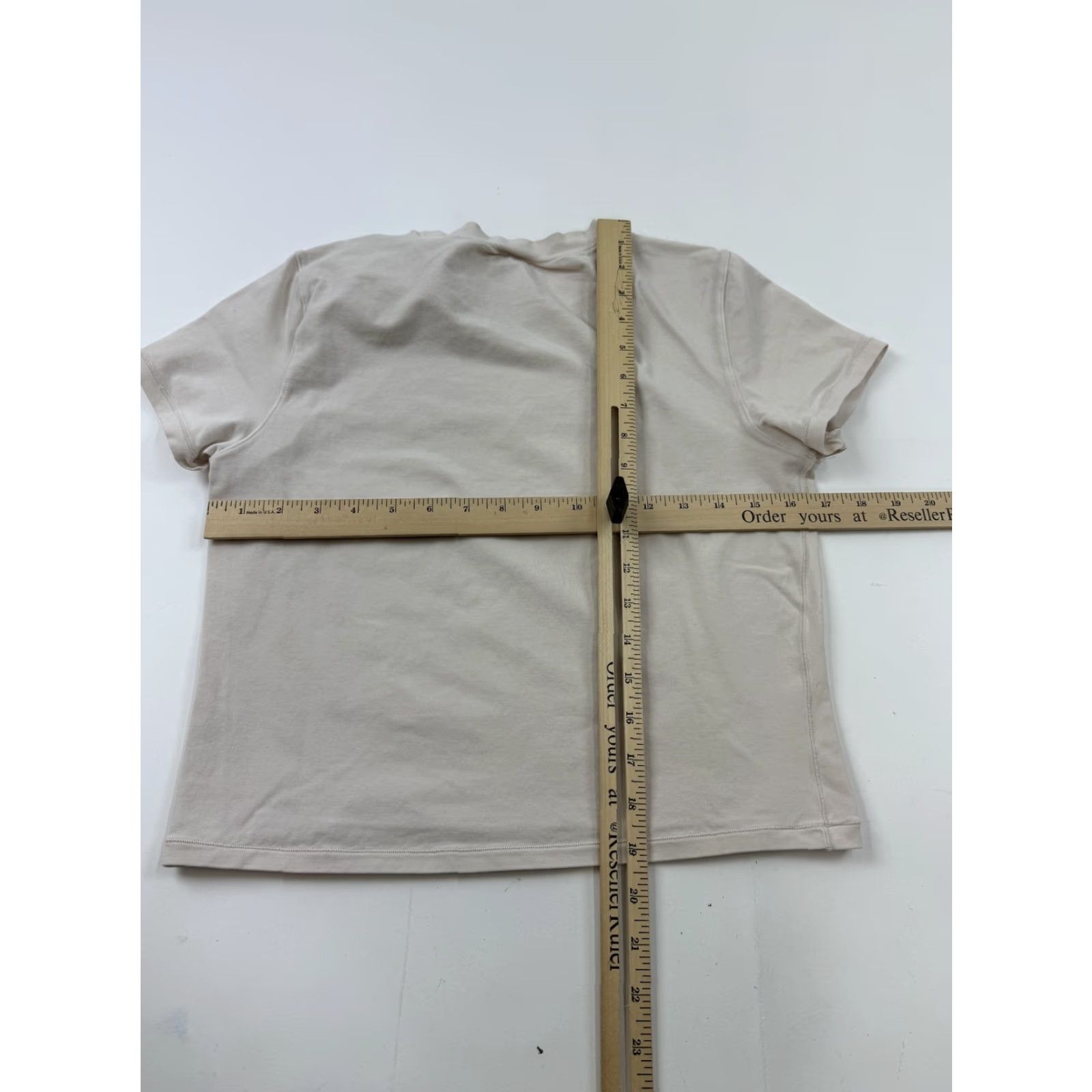 Vintage Yogalicious Shirt Womens Large Beige Airlite Melissa Crop Short Sleeve Yoga Size L / US 10 / IT 46 - 5 Thumbnail