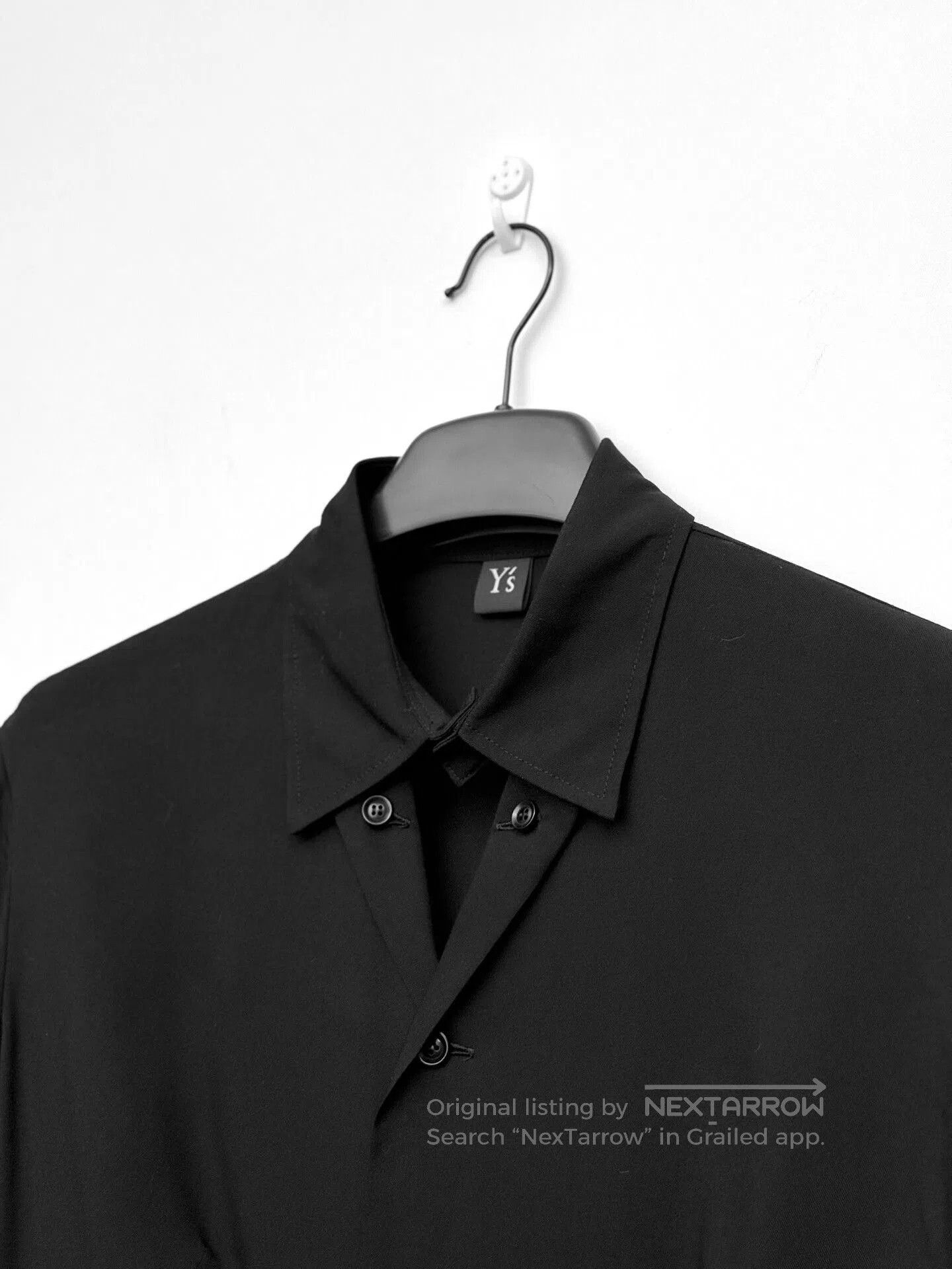 Yohji Yamamoto Yohji Yamamoto Black Long Sleeve Shirt. Size L / US 10 / IT 46 - 4 Thumbnail