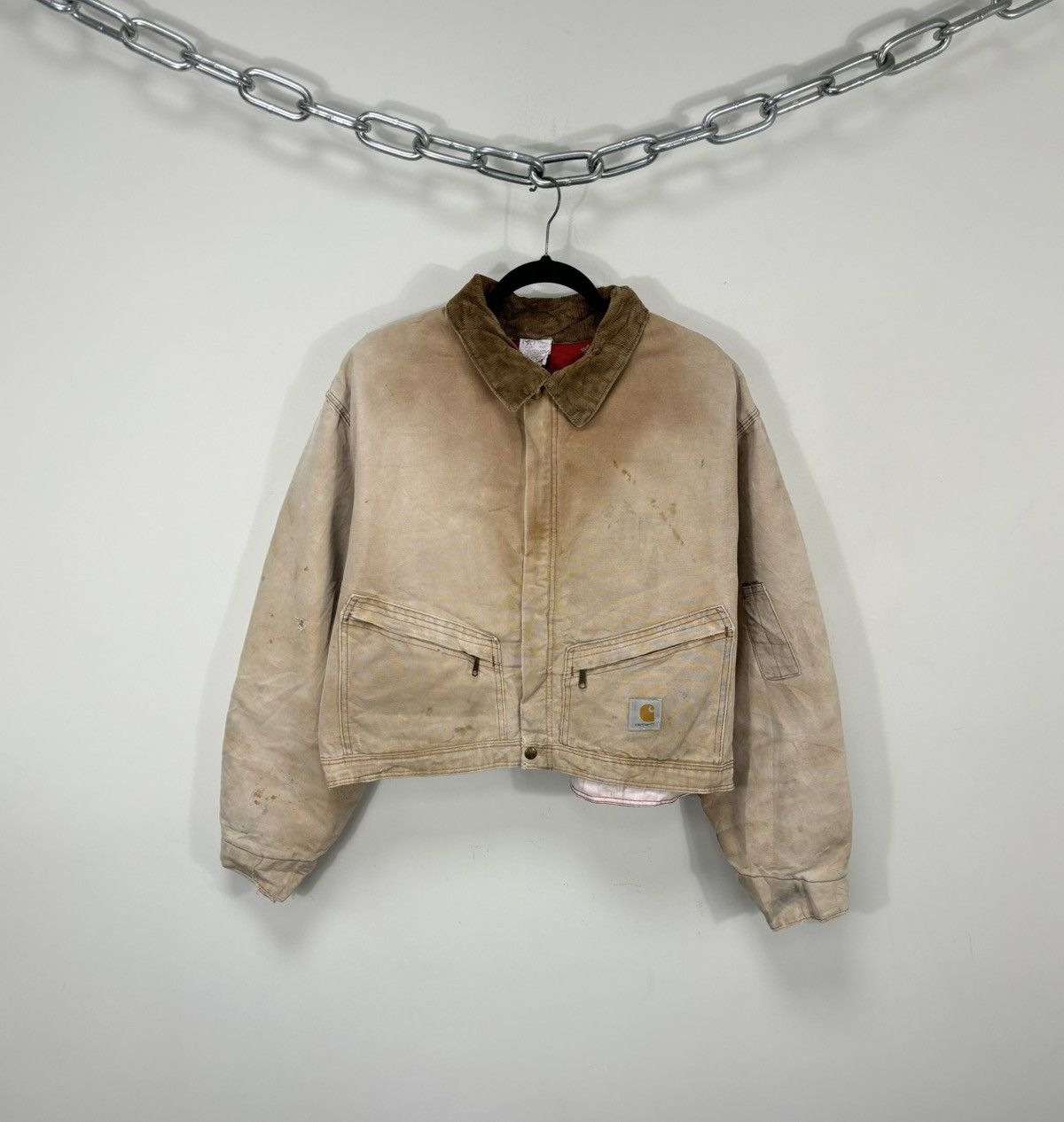Carhartt Vintage 90s Carhartt USA Made Workwear Boxy Cropped Jacket Size US L / EU 52-54 / 3 - 1 Thumbnail