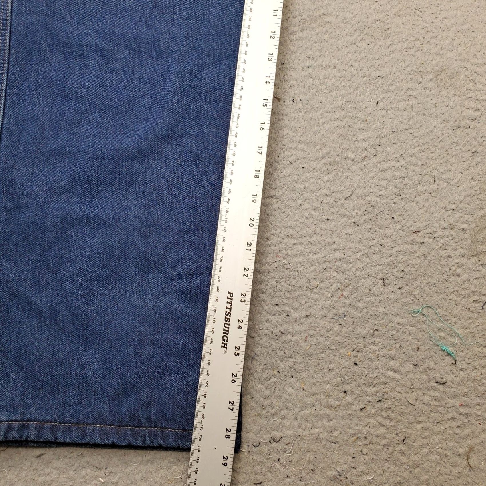 Vintage Smith's Workwear Jeans Mens 42x30 Blue Denim Stretch Comfort Straight Streetwear Size US 42 / EU 58 - 3 Thumbnail