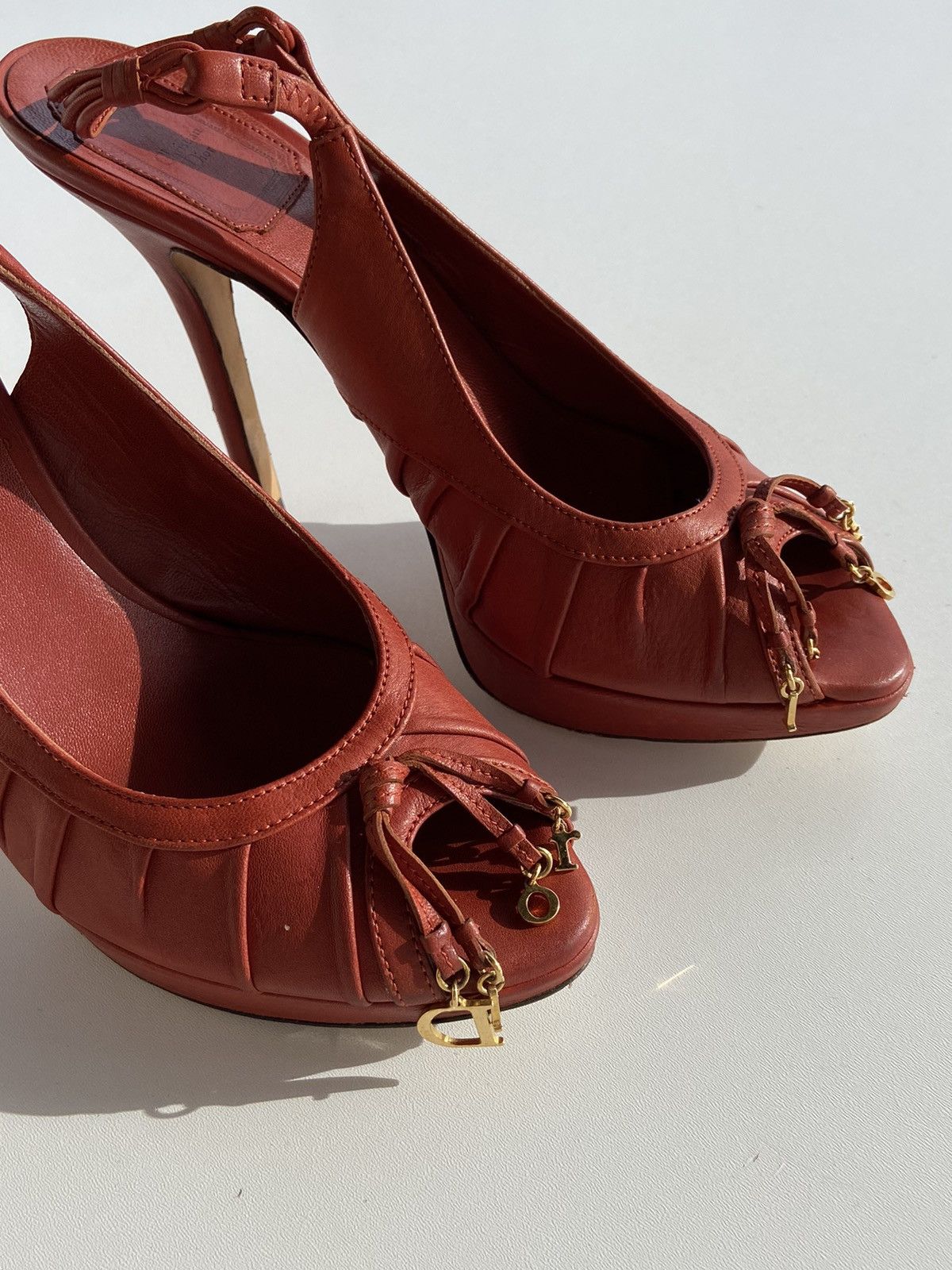 Christian Dior Monsieur Christian Dior vintage Heels brown patent leather Size US 6 / IT 36 - 2 Thumbnail