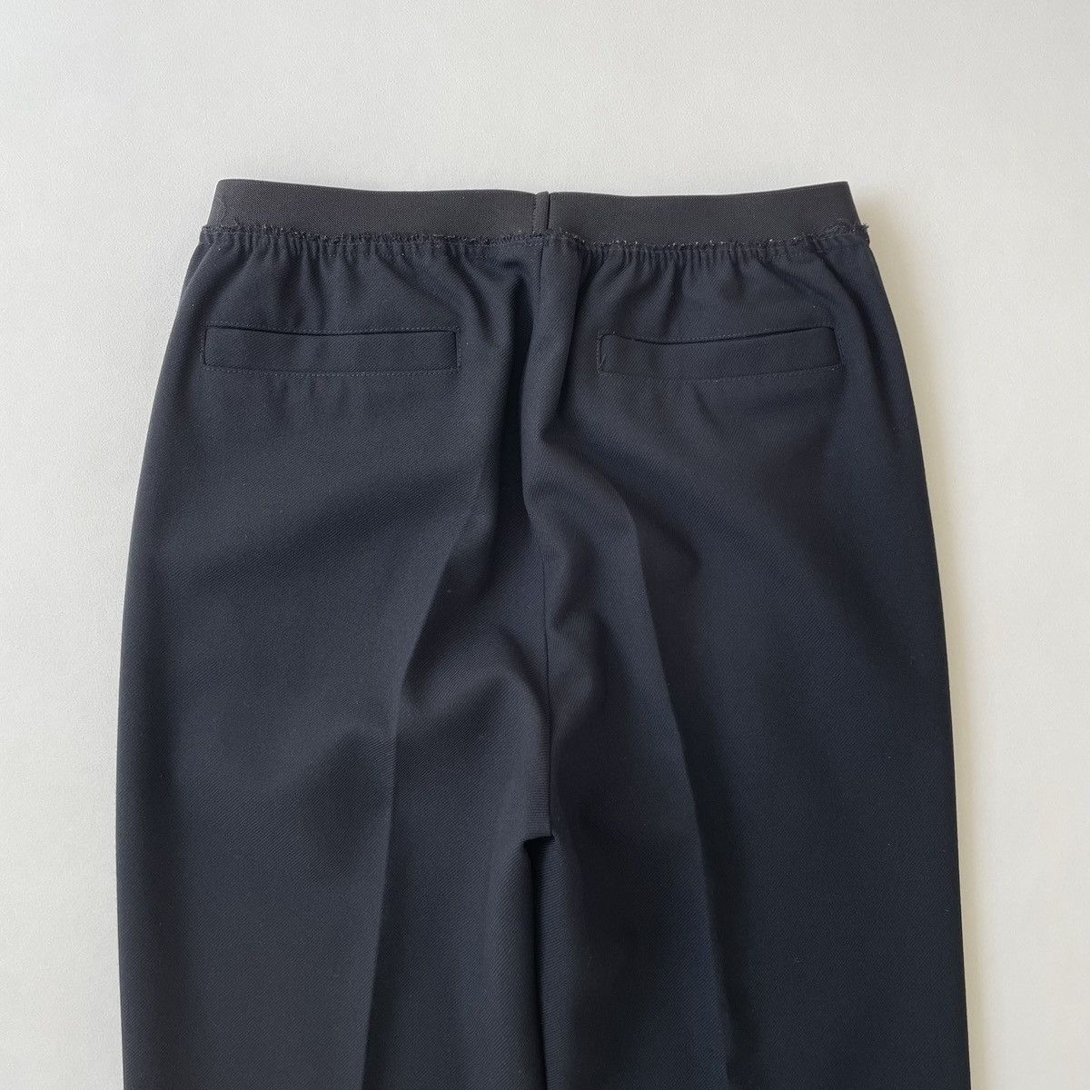 Raf Simons A/W 21 Black Raw Seam Waist Band Trousers Size US 32 / EU 48 - 12 Thumbnail