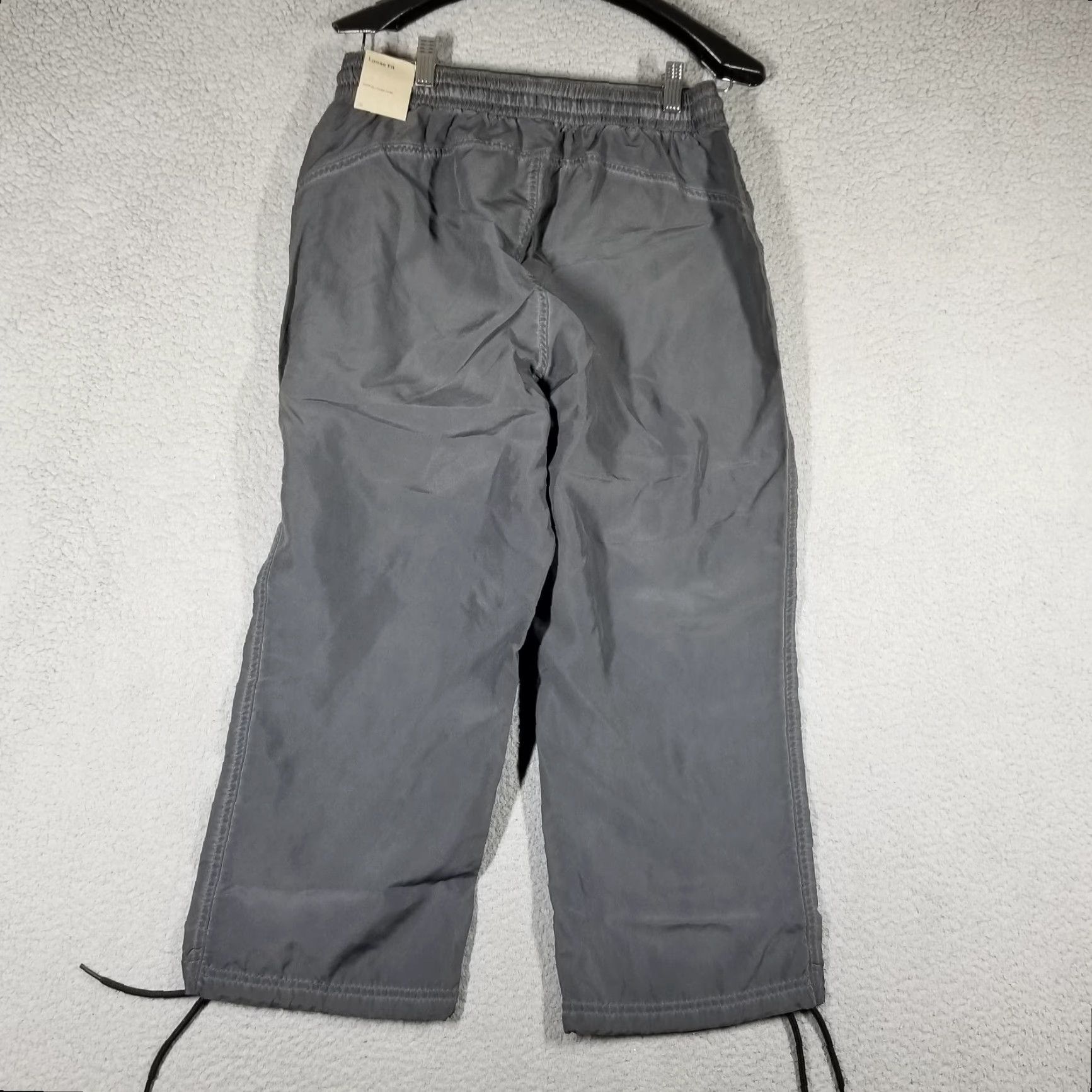 Nike NIKE Dri-FIT Retro Pants Women Medium Gray Baggy Wide-Leg Cropped Activewear DH7656-010 Size 32" / US 10 / IT 46 - 2 Thumbnail