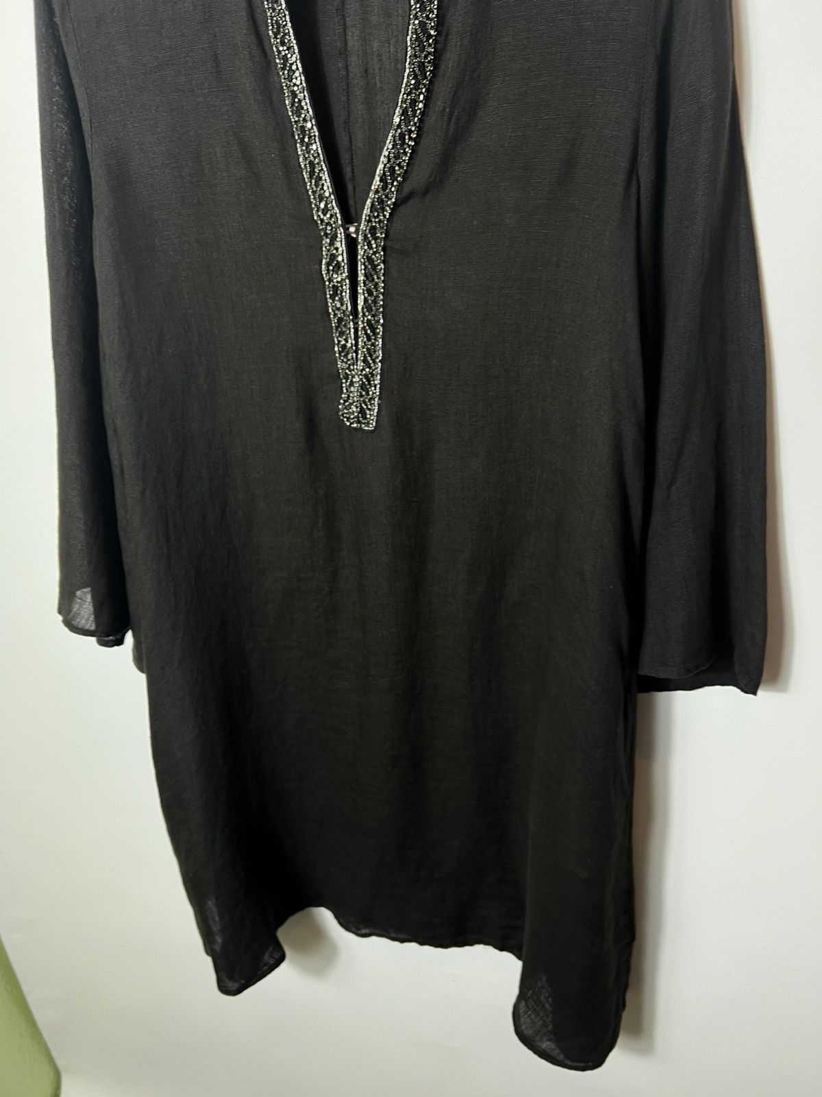 120% Lino Vintage streetwear 120% Lino Avant Garde Linen Dress Size 42 Size M / US 6-8 / IT 42-44 - 3 Thumbnail
