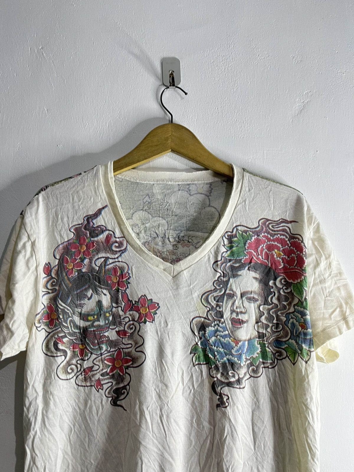 Toyo Enterprises Work Japanese Irezumi Tattoo Oni Hannya Mask tshirt Size US L / EU 52-54 / 3 - 3 Thumbnail