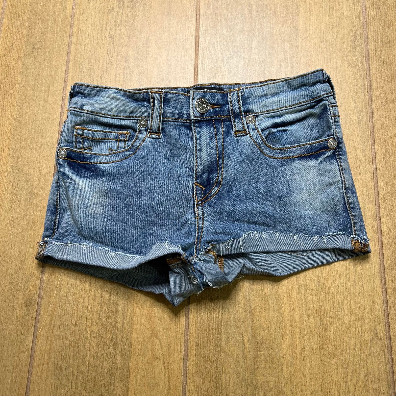 True Religion True Religion Becca Denim Shorts Womens Sz 26 Cutoff Y2K Size US 26 / EU 42 - 2 Thumbnail