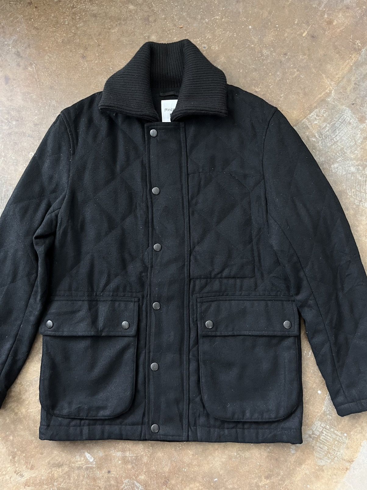Japanese Brand J.W Anderson x Uniqlo Quilted Wool Jacket Size US S / EU 44-46 / 1 - 4 Thumbnail