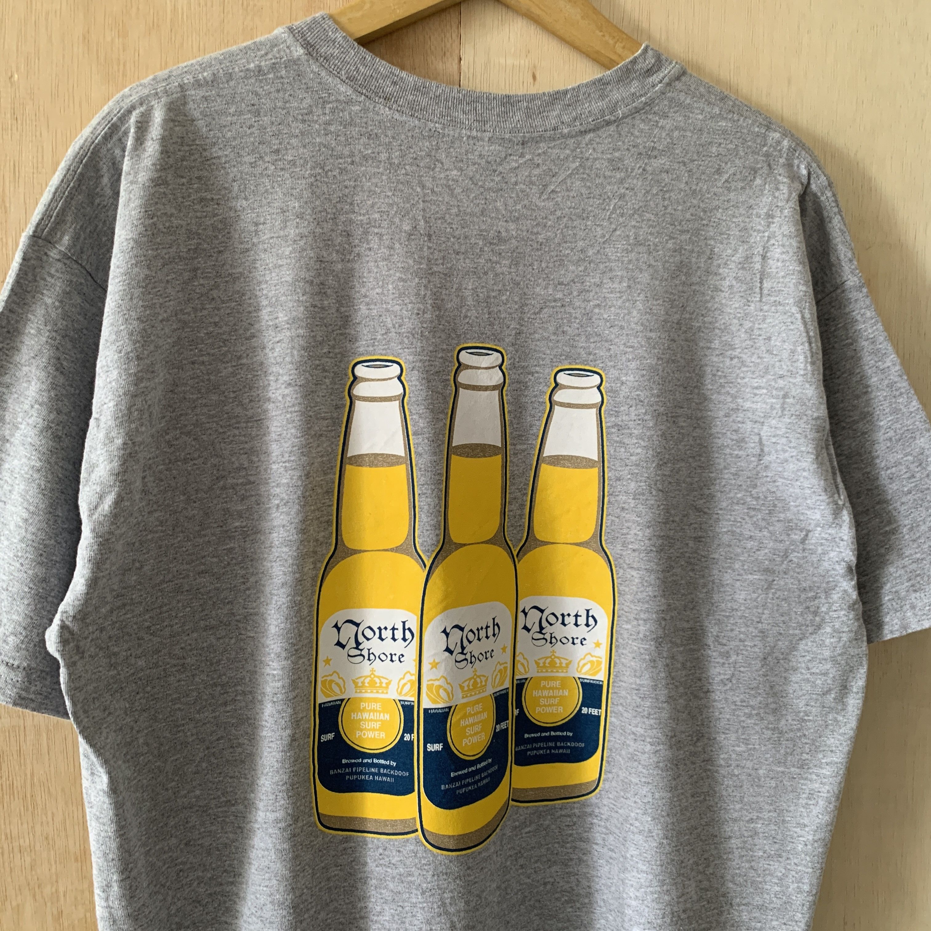 Gildan North Shore Surf Tee Corona Beer Parody Tee Size US XL / EU 56 / 4 - 4 Thumbnail