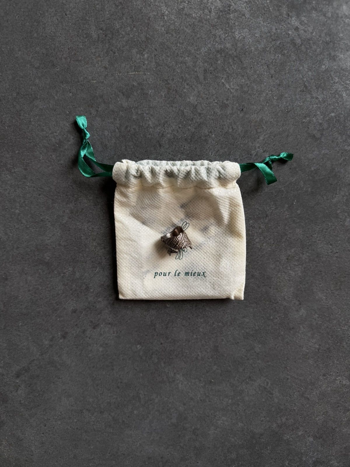 Vintage Pluie 925 Ring Size ONE SIZE - 2 Thumbnail