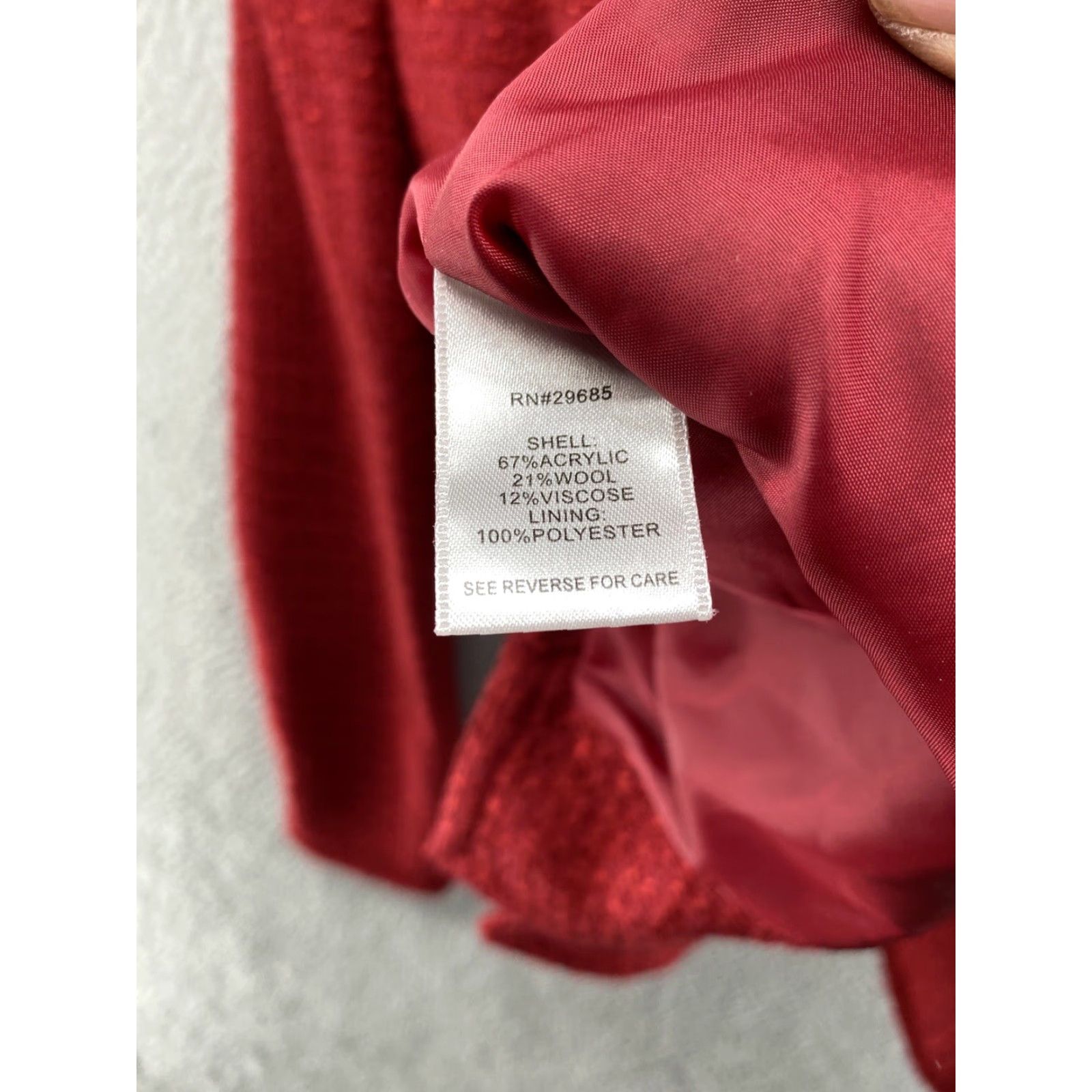 Pendleton Pendleton Blazer Jacket Women's Wool Blend Red Button Up Size 10 VTG 90s Wrapped in Color? Size L / US 10 / IT 46 - 5 Thumbnail