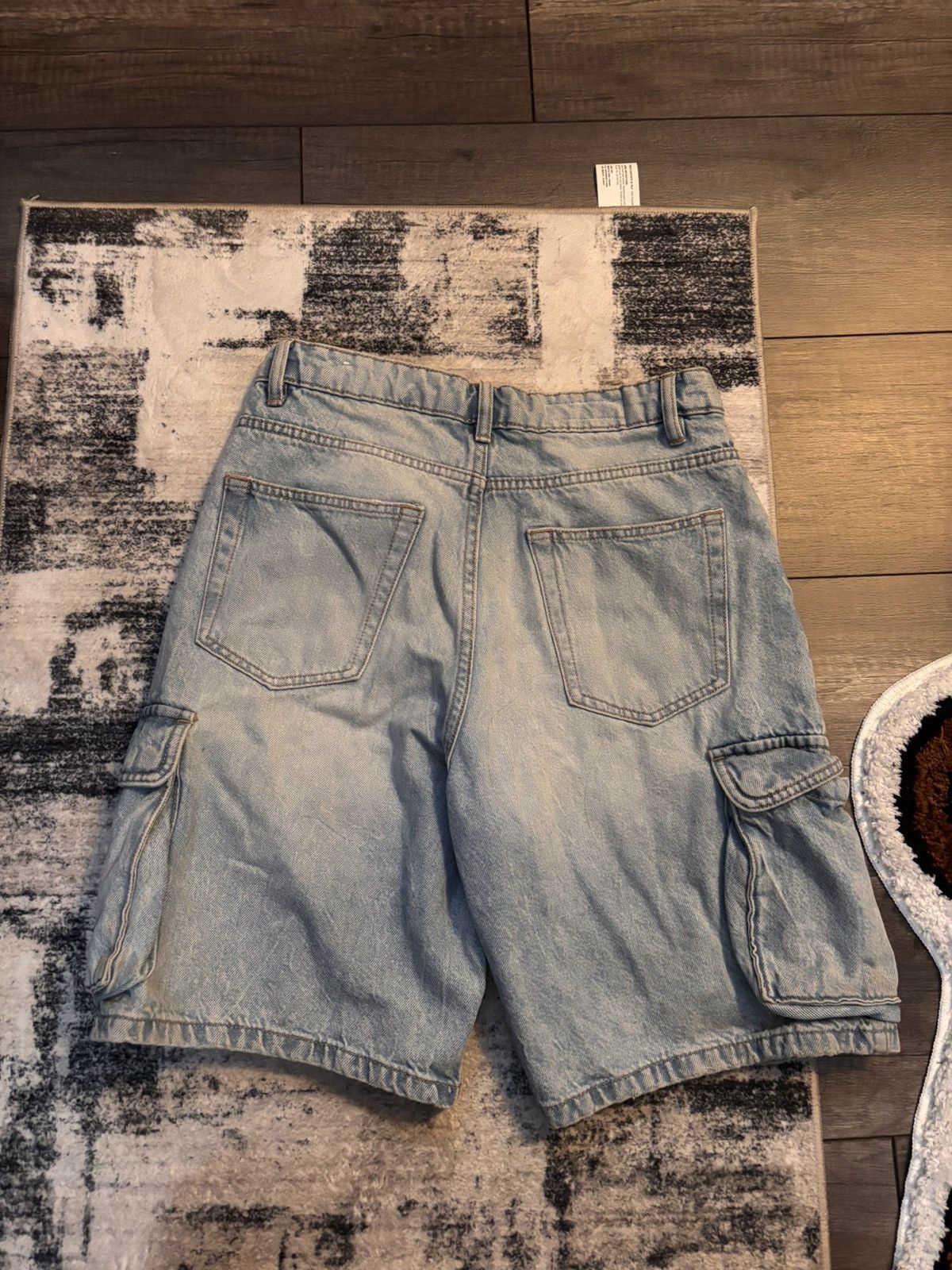 Zara Zara Denim Cargo Shorts Size US 30 / EU 46 - 3 Thumbnail