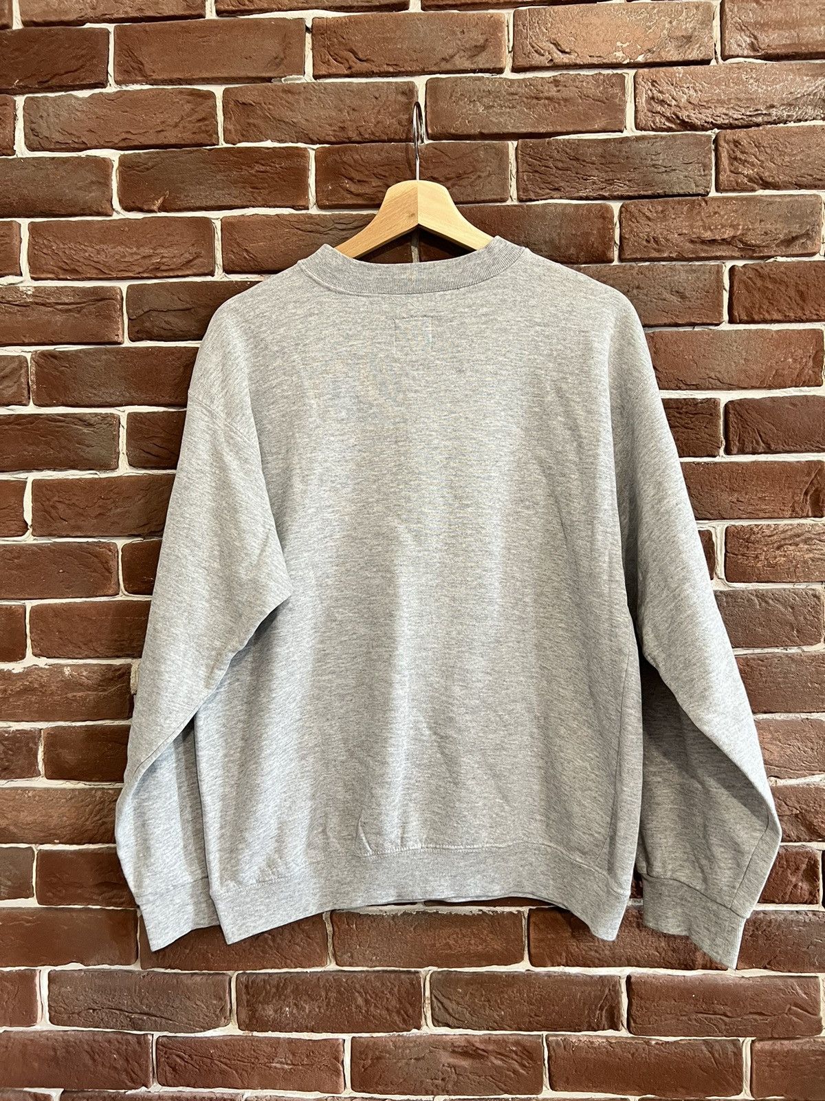 Nike Vintage 90s Nike Big Swoosh Logo Black Tag Sweatshirt S Grey Size US S / EU 44-46 / 1 - 8 Thumbnail