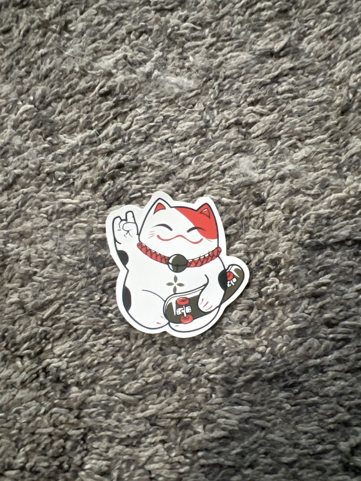 Japanese Brand Maneki Neko Skateboarding Sticker Size ONE SIZE - 1 Thumbnail