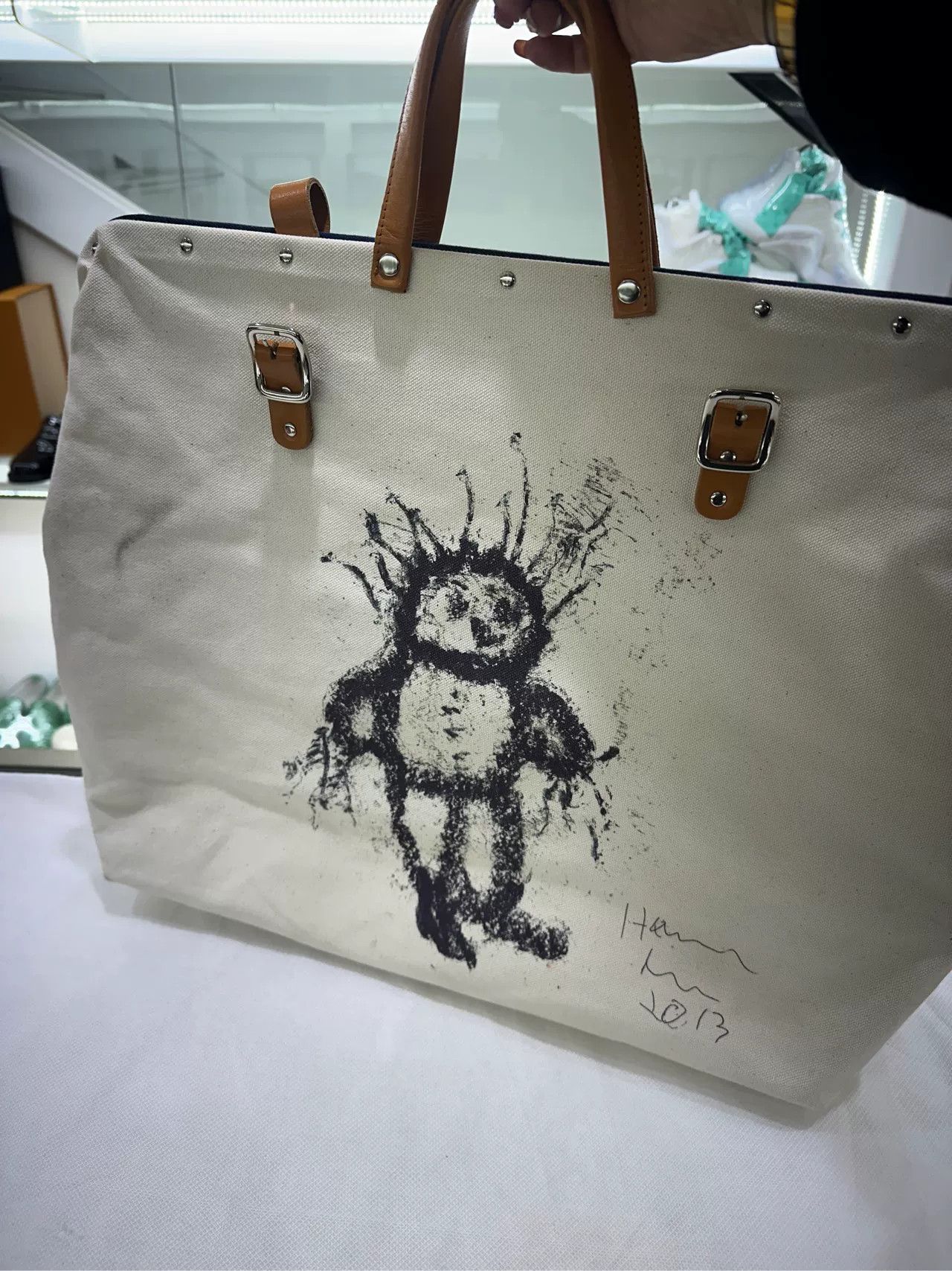 agnes b. Agnesb 2024 Autumn Large Canvas Bag Size ONE SIZE - 1 Thumbnail