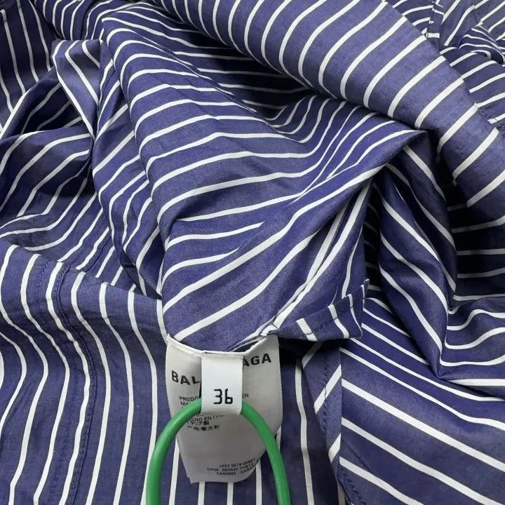 Balenciaga Balenciaga Balenciaga Stylish Striped ButtonUp Shirt -2507 Size US S / EU 44-46 / 1 - 3 Thumbnail