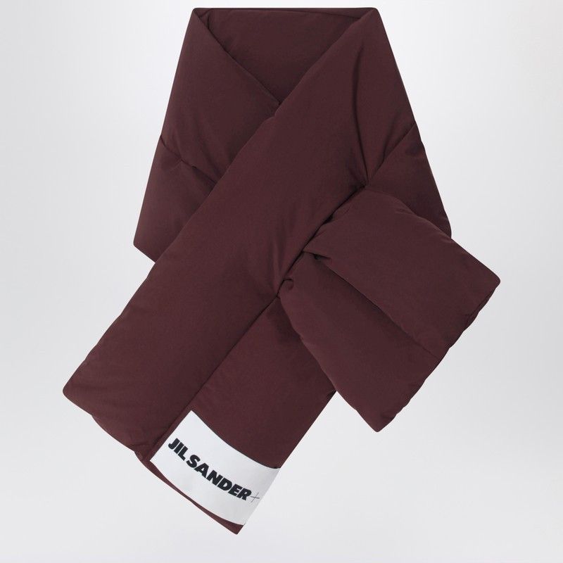 Jil Sander Jil Sander Plum Padded Scarf With Logo Size ONE SIZE - 1 Thumbnail