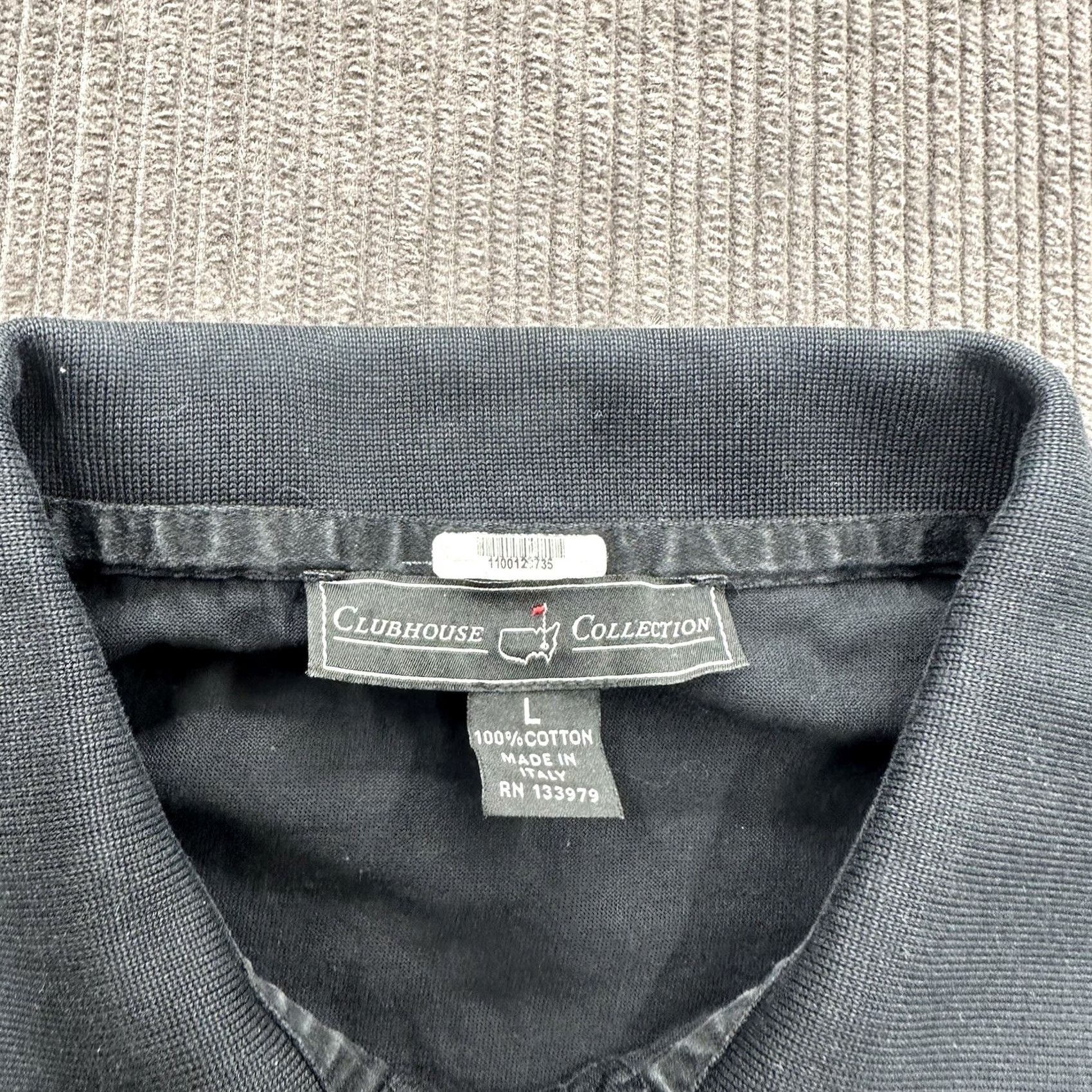 Vintage Master's Polo Shirt Men L Black Cotton Golfing Sports Polo Shirt Size US L / EU 52-54 / 3 - 3 Thumbnail