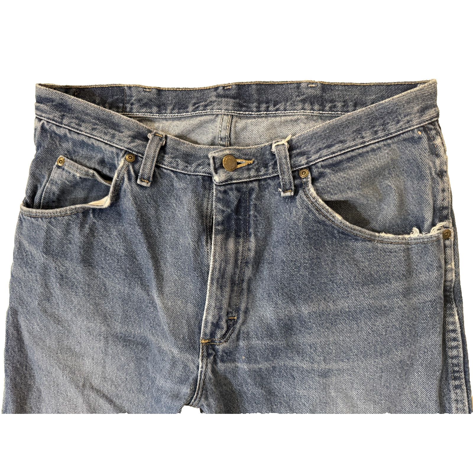 Wrangler Vintage Wrangler 965 Jeans Mens 34x32 Regular Fit Distressed Size US 34 / EU 50 - 2 Thumbnail