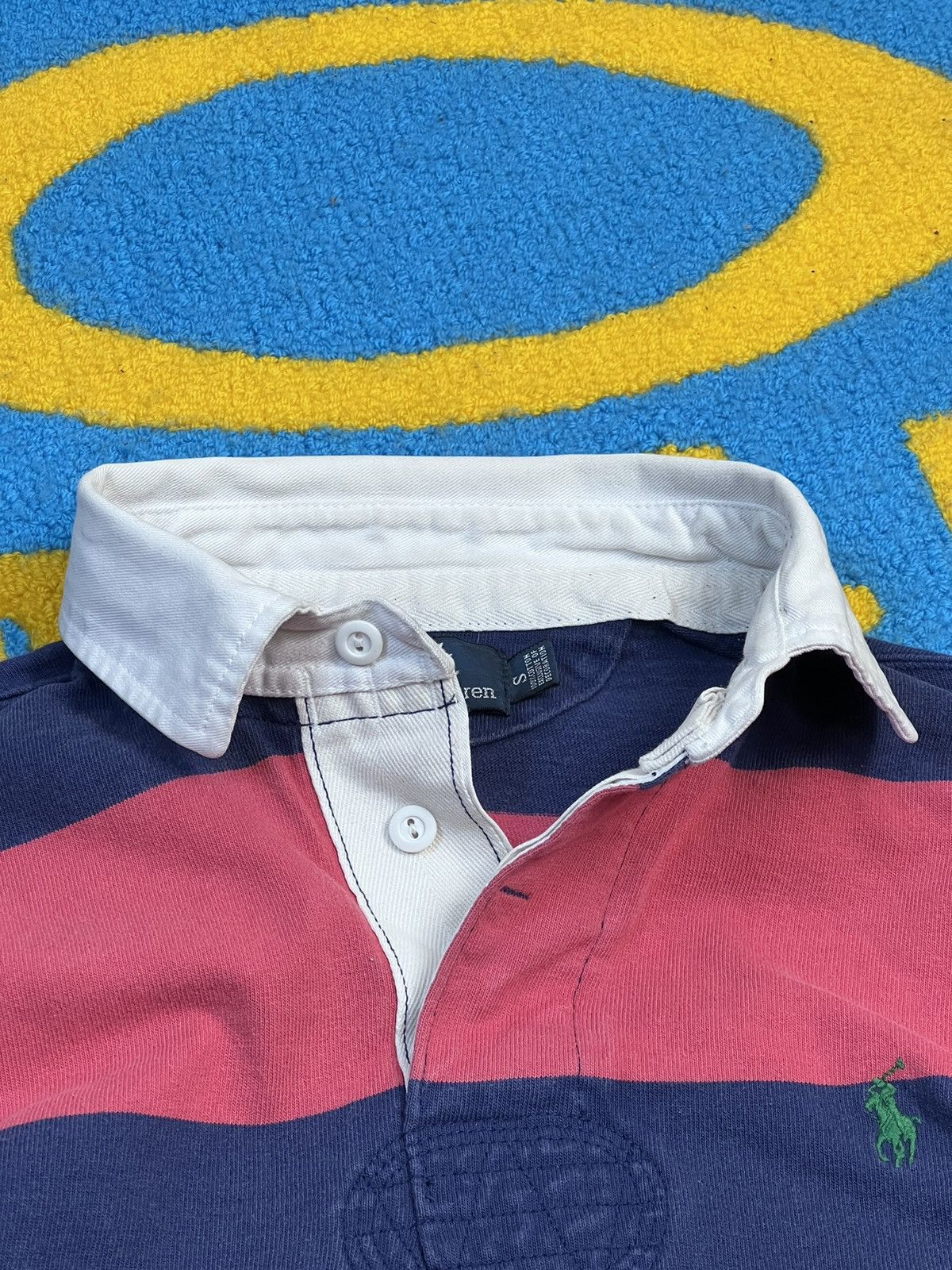 Polo Ralph Lauren × Rugby Ralph Lauren × Vintage Vintage Polo Ralph Lauren Rugby Striped polo long sleeve Size US S / EU 44-46 / 1 - 7 Thumbnail