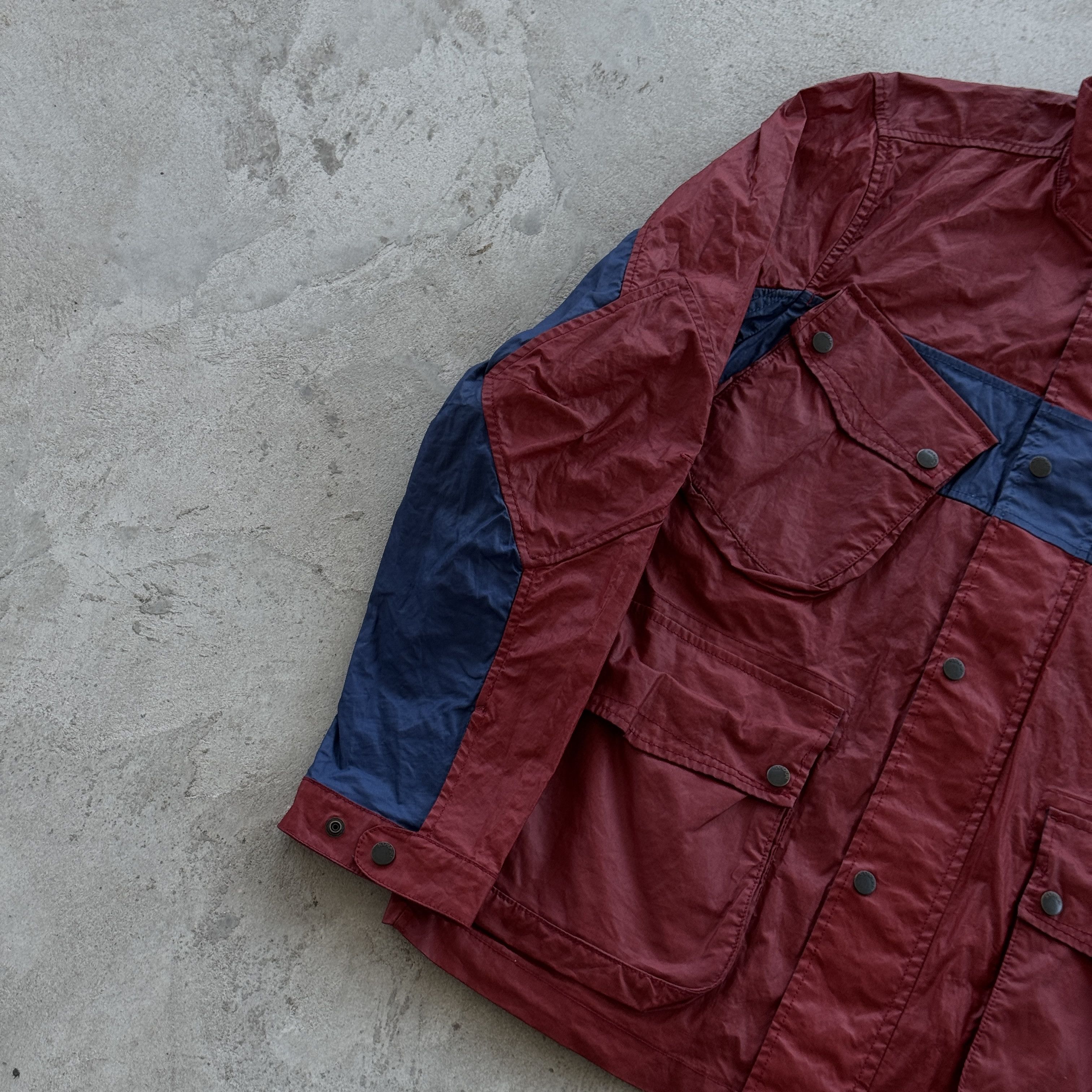 Napapijri Vintage Napapijri Field Jacket Waxed Effect Coat Flag Patch Size US XXL / EU 58 / 5 - 3 Thumbnail