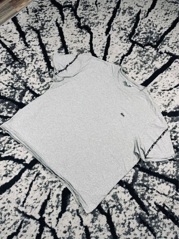 Lacoste Lacoste T-shirt gray logo stripes 3XL Size US XXL / EU 58 / 5 - 2 Thumbnail