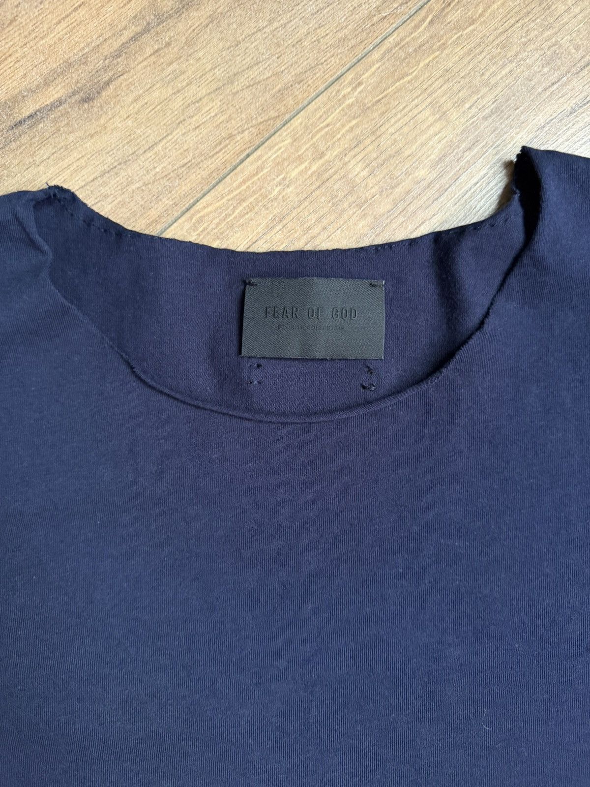 Fear of God Navy t shirt Size US M / EU 48-50 / 2 - 3 Thumbnail