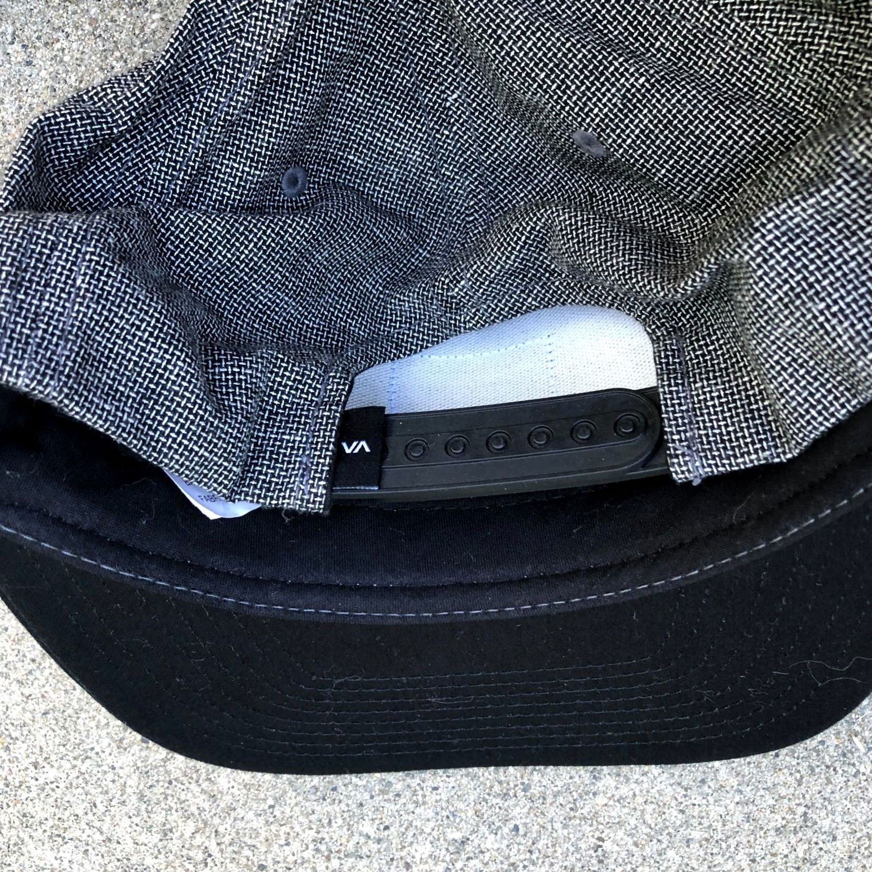 RVCA RVCA Classic Snapback Hat Men's One Size Adjustable Cap Mid Fit Gray Black/Grey Snapback Adjustable Cotton Hat Mens One Size RVCA Classic Snapback Hat Size ONE SIZE - 4 Thumbnail