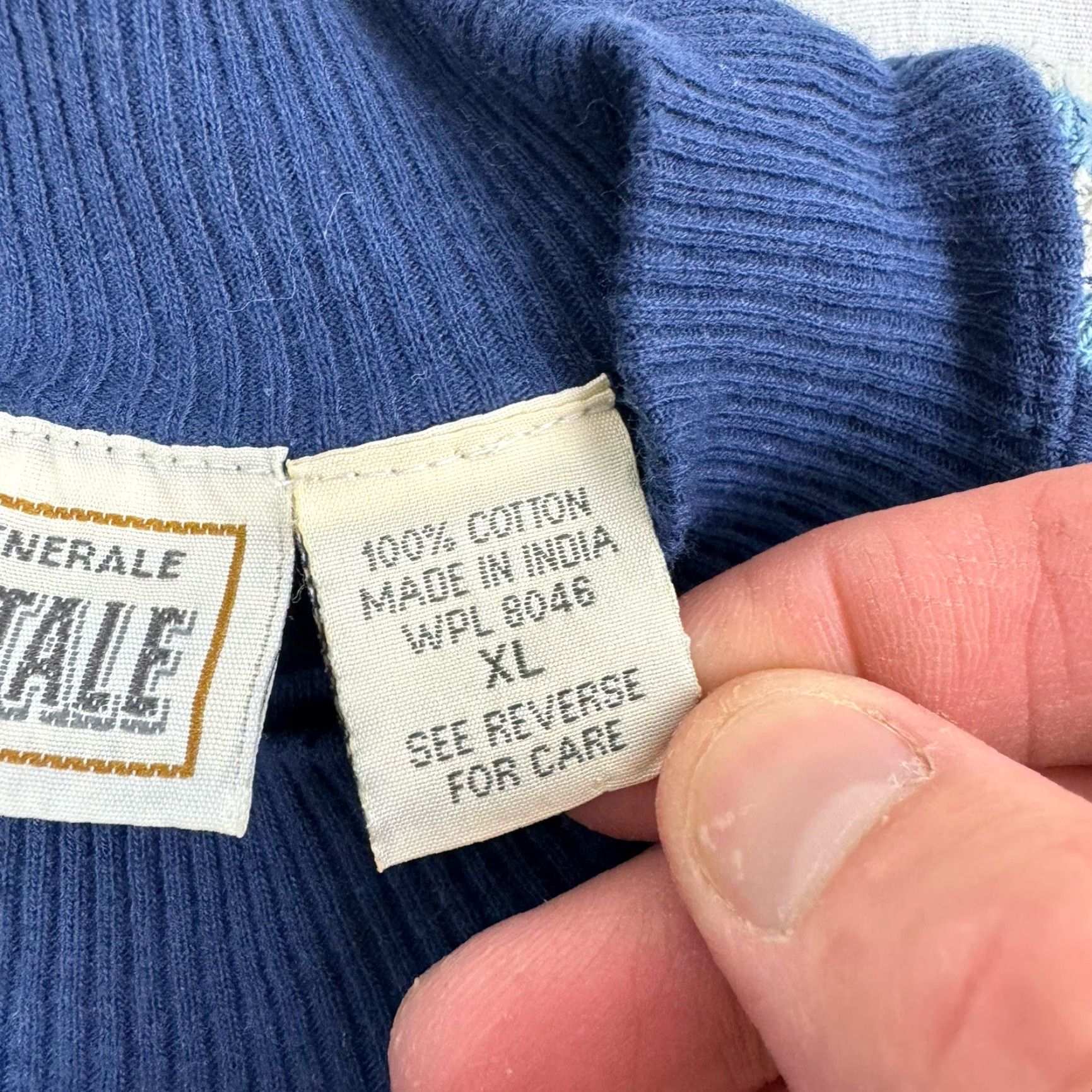 Aeropostale VINTAGE Aeropostale Sweatshirt Men XL Blue Striped Mock Neck Grunge Y2K 90s Pullover Mens Size US XL / EU 56 / 4 - 5 Thumbnail