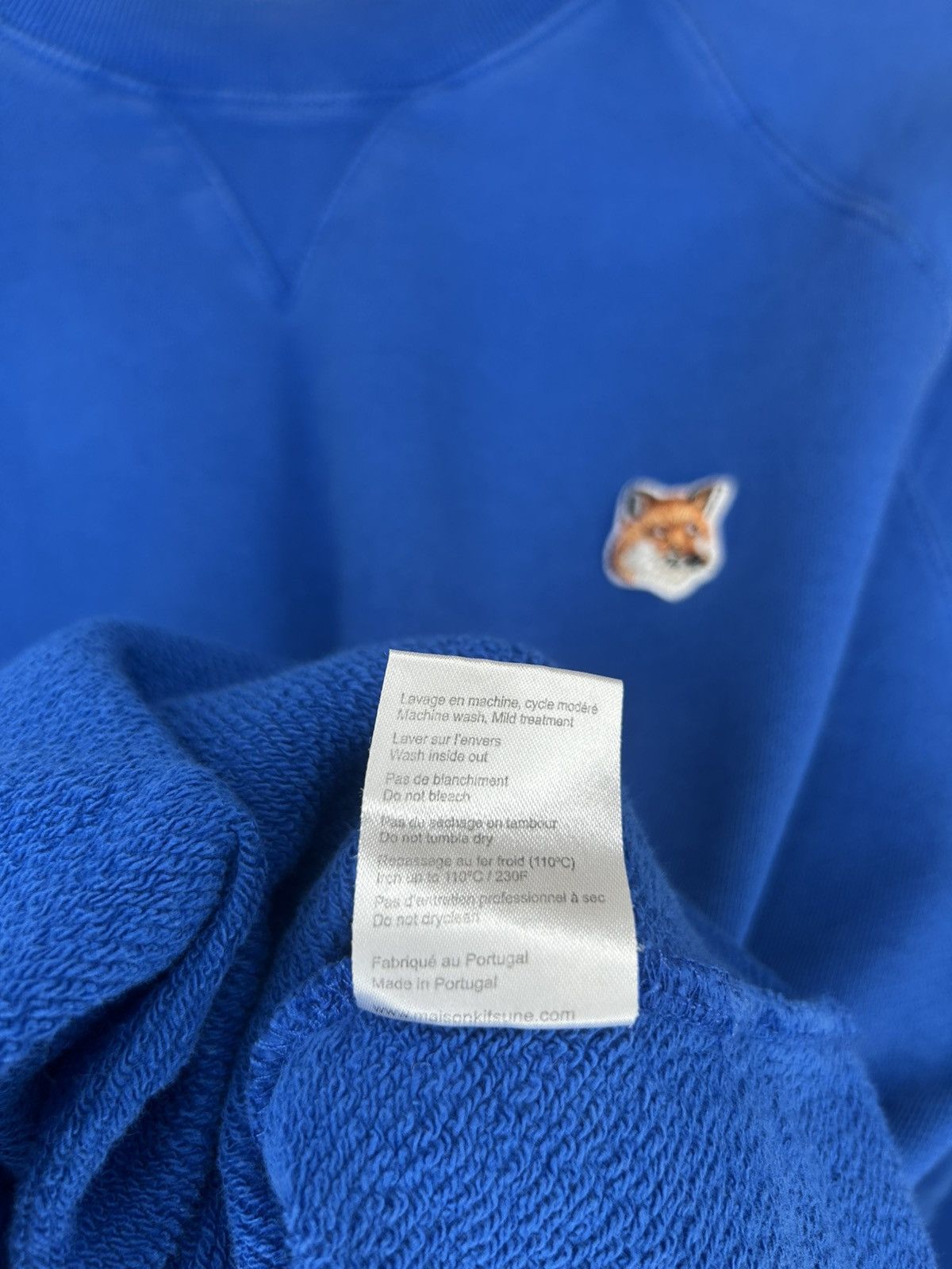 Maison Kitsune Maison Kitsune Fox Head Crewneck Sweater Size US L / EU 52-54 / 3 - 9 Thumbnail