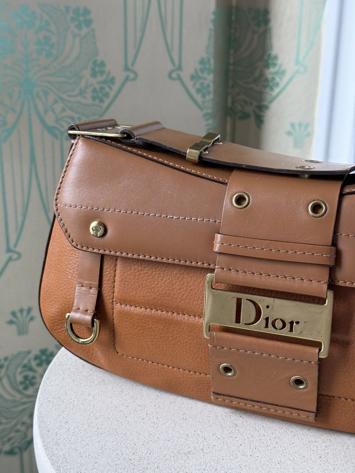 Dior Dior Brown Leather Street Chic Columbus Avenue Shoulder Bag Size ONE SIZE - 6 Thumbnail
