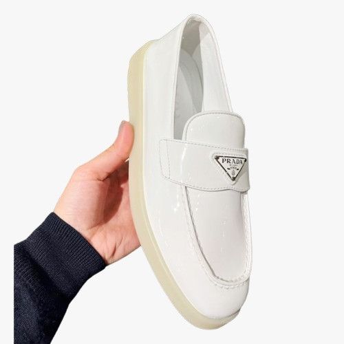 Prada o1B3y1r0526 Loafers in White Size US 11 / IT 41 - 1 Preview