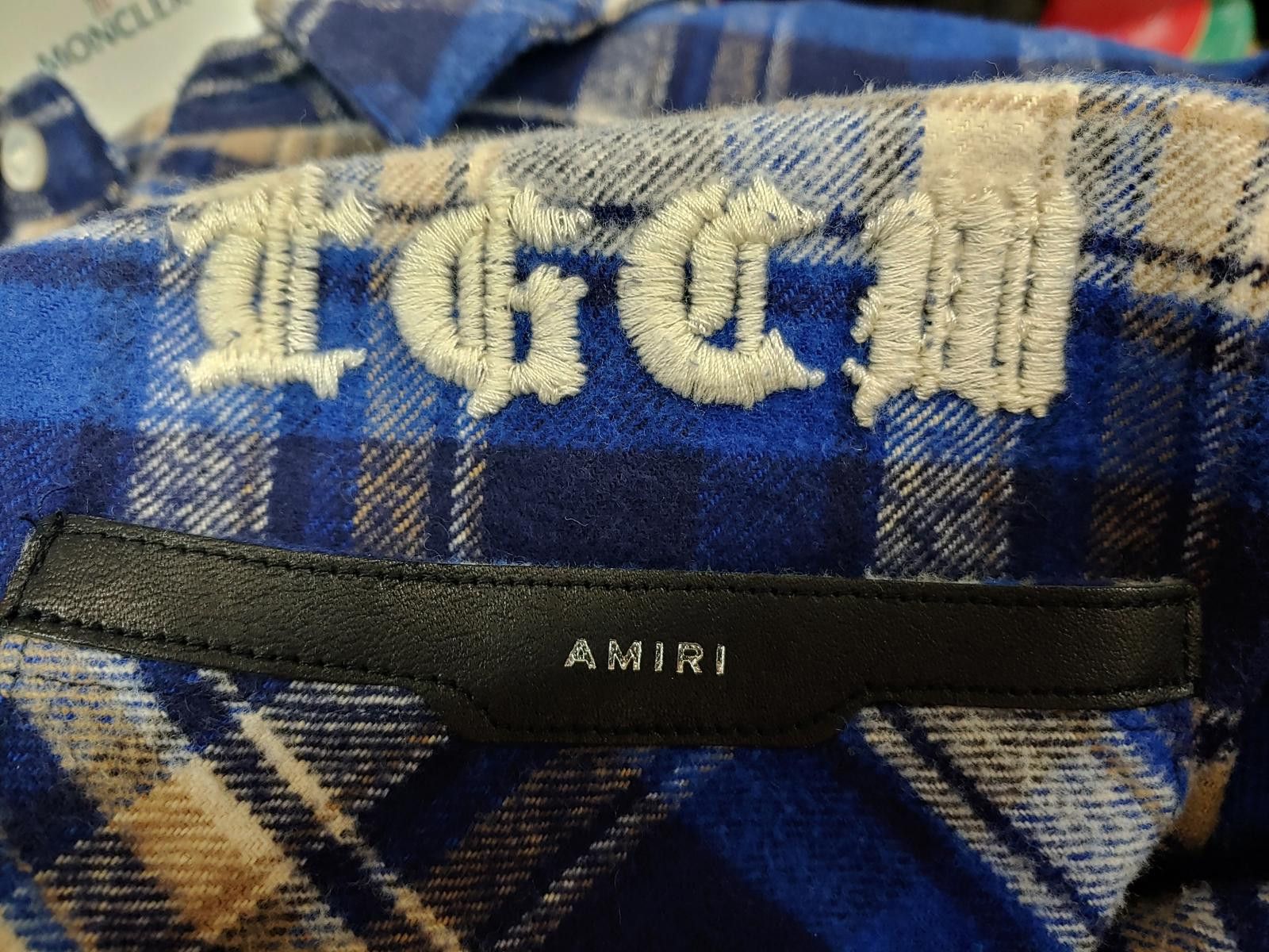 Amiri Amiri X TGCW Blue Flame Flannel Shirt Size US XL / EU 56 / 4 - 4 Thumbnail