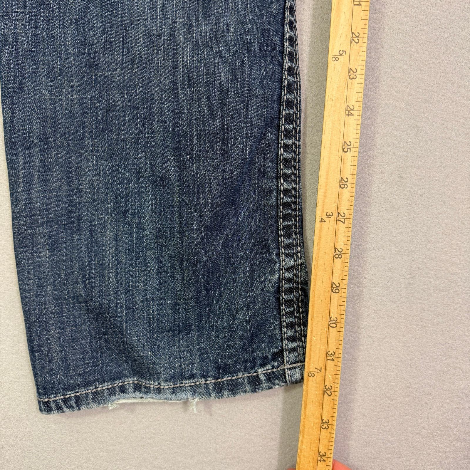 BKE BKE Tyler Straight Jeans Men's 32R (Fits 32x30) Blue Faded Size US 32 / EU 48 - 10 Thumbnail