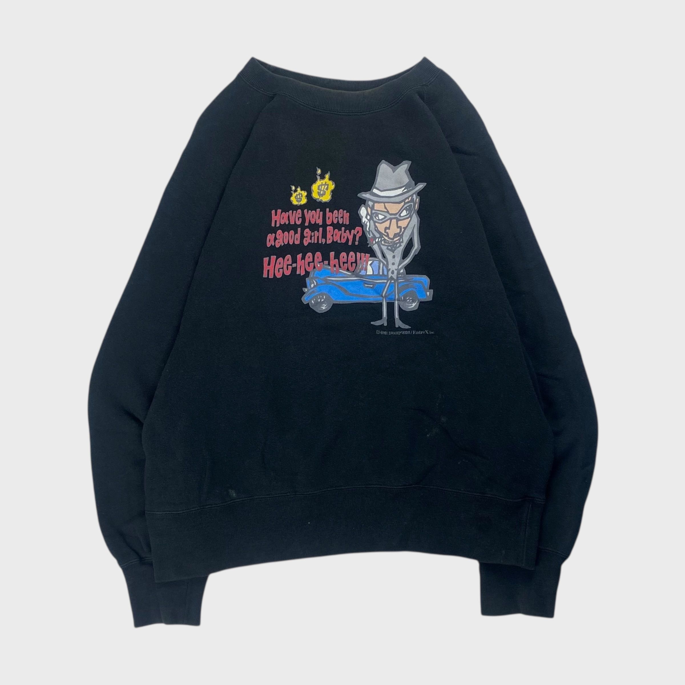 Vintage mischievous Sweatshirt Black Size S Size US S / EU 44-46 / 1 - 1 Thumbnail