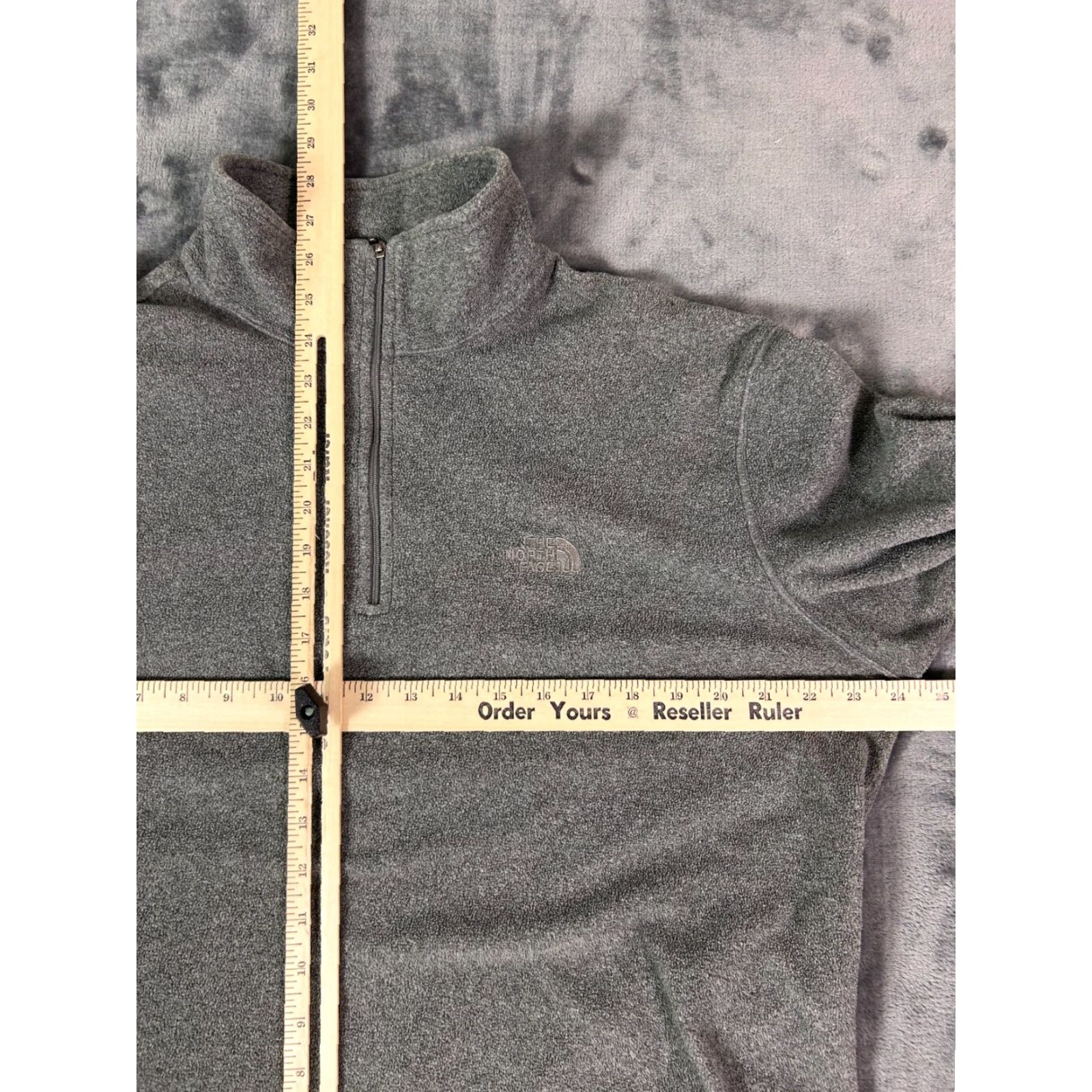 The North Face VINTAGE The North Face 1/4 Zip Fleece Pullover Men’s L Gray Embroidered Logo Size US L / EU 52-54 / 3 - 6 Thumbnail