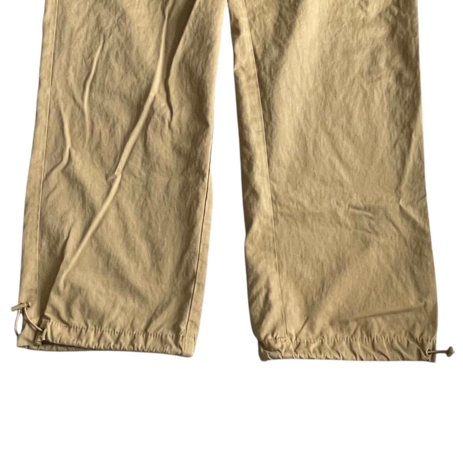 Forever 21 Forever 21 Men's L Tan Cargo Pants Drawstring Elastic Waist Size US 34 / EU 50 - 7 Thumbnail