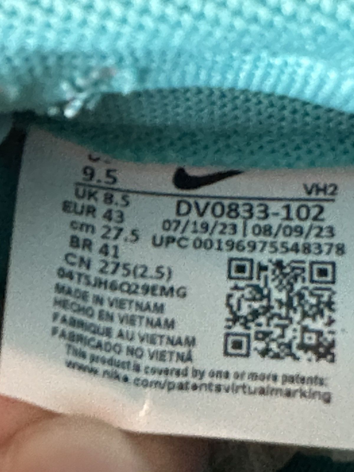 Nike Nike Dunk Low Retro “Miami Dolphins” Size US 9.5 / EU 42-43 - 6 Thumbnail