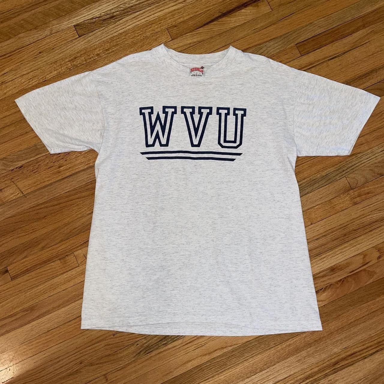 Nutmeg Vintage 90’s West Virginia University Nutmeg T-Shirt Size US XL / EU 56 / 4 - 1 Thumbnail