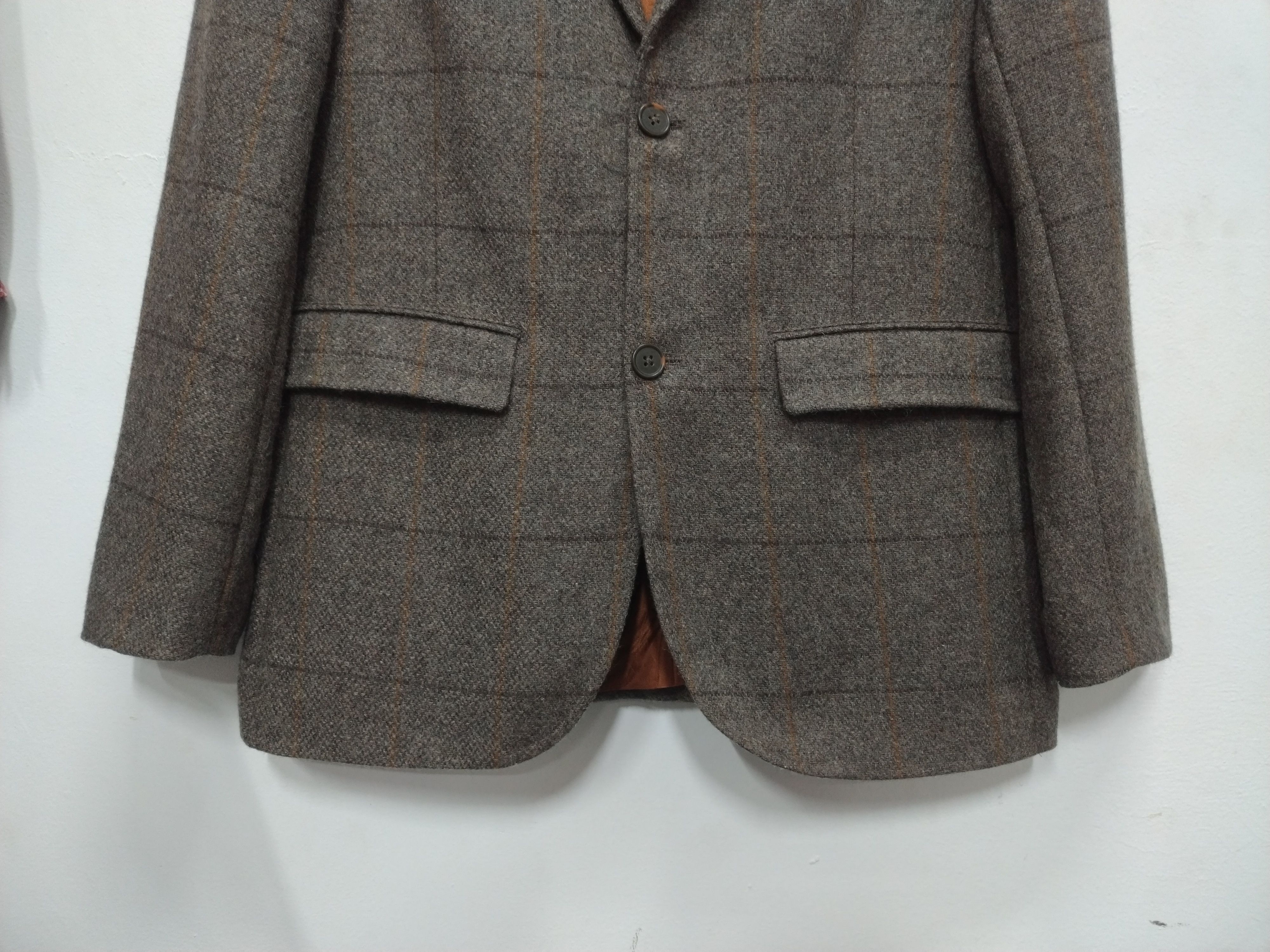 Gap Vintage Gap Wool Plaid Blazer Jacket Made in Turkey Size 42L - 5 Thumbnail