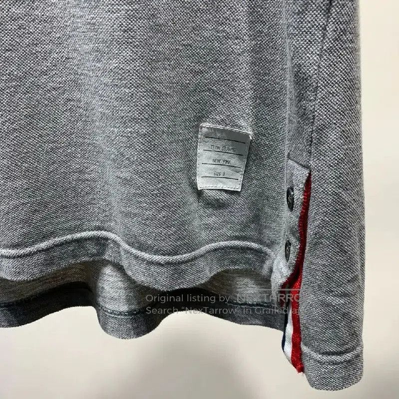 Thom Browne Thom Browne Gray Cotton Men's Polo Shirt . Size US M / EU 48-50 / 2 - 5 Thumbnail