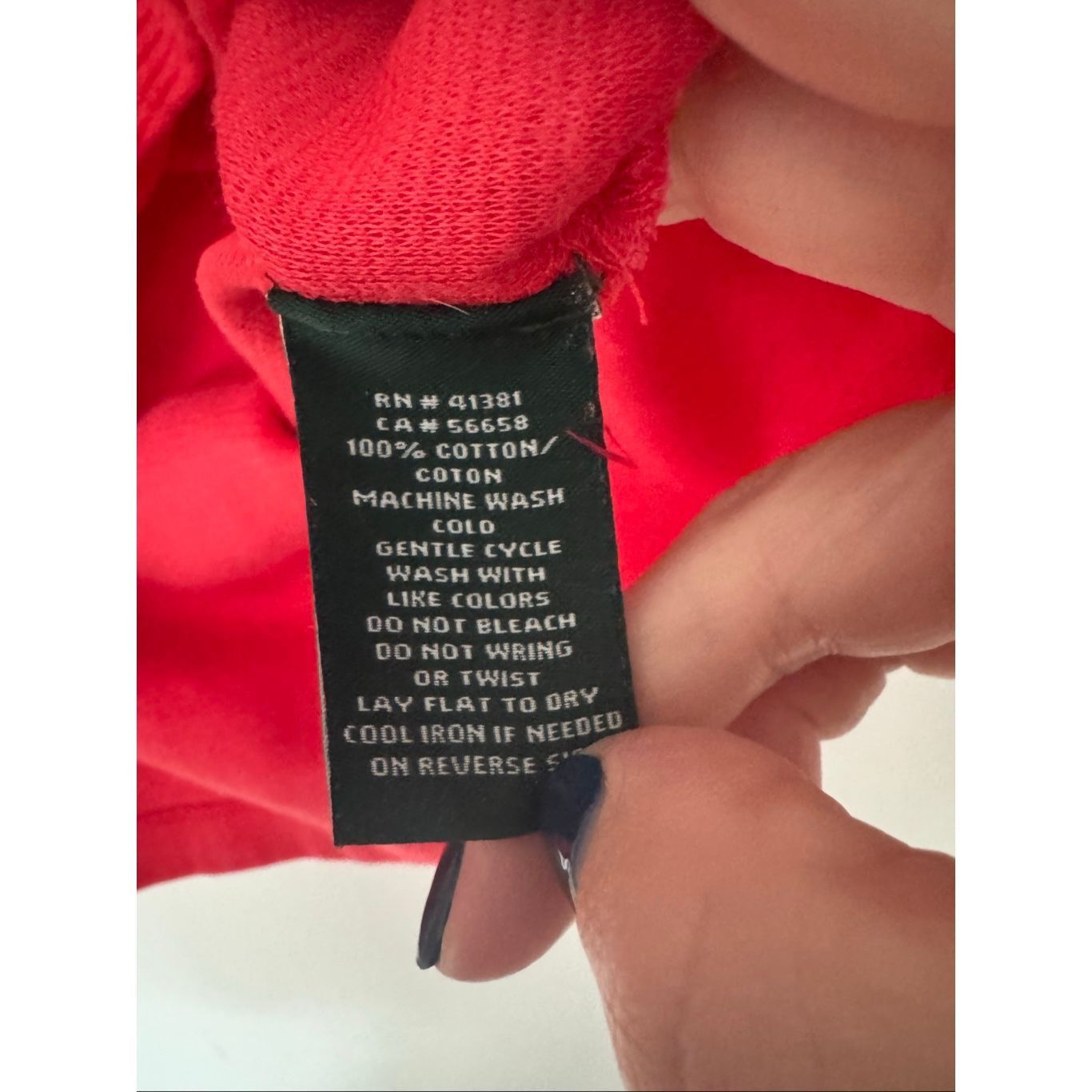 Lauren Ralph Lauren Lauren Ralph Lauren Red Ribbed Top XS – Button Detail Size XS / US 0-2 / IT 36-38 - 4 Thumbnail