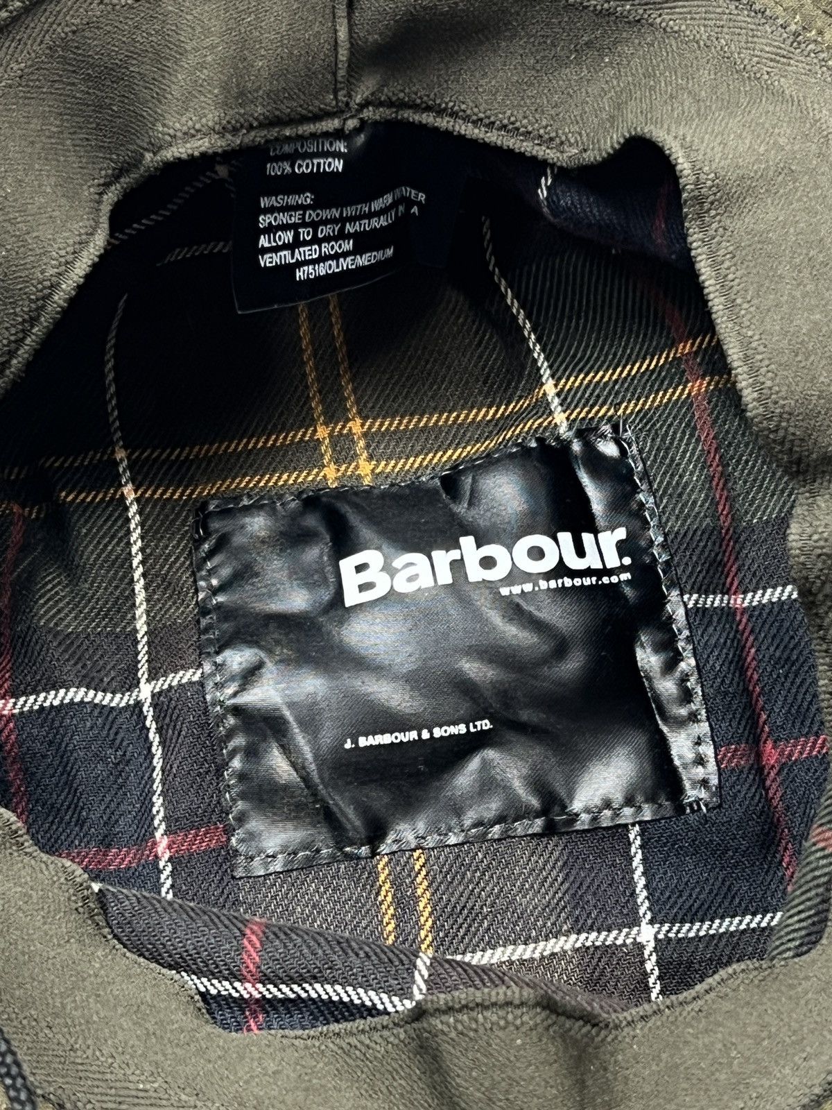 Barbour Barbour Waxed Bucket Hat With Sling (Y0475) Size ONE SIZE - 9 Thumbnail