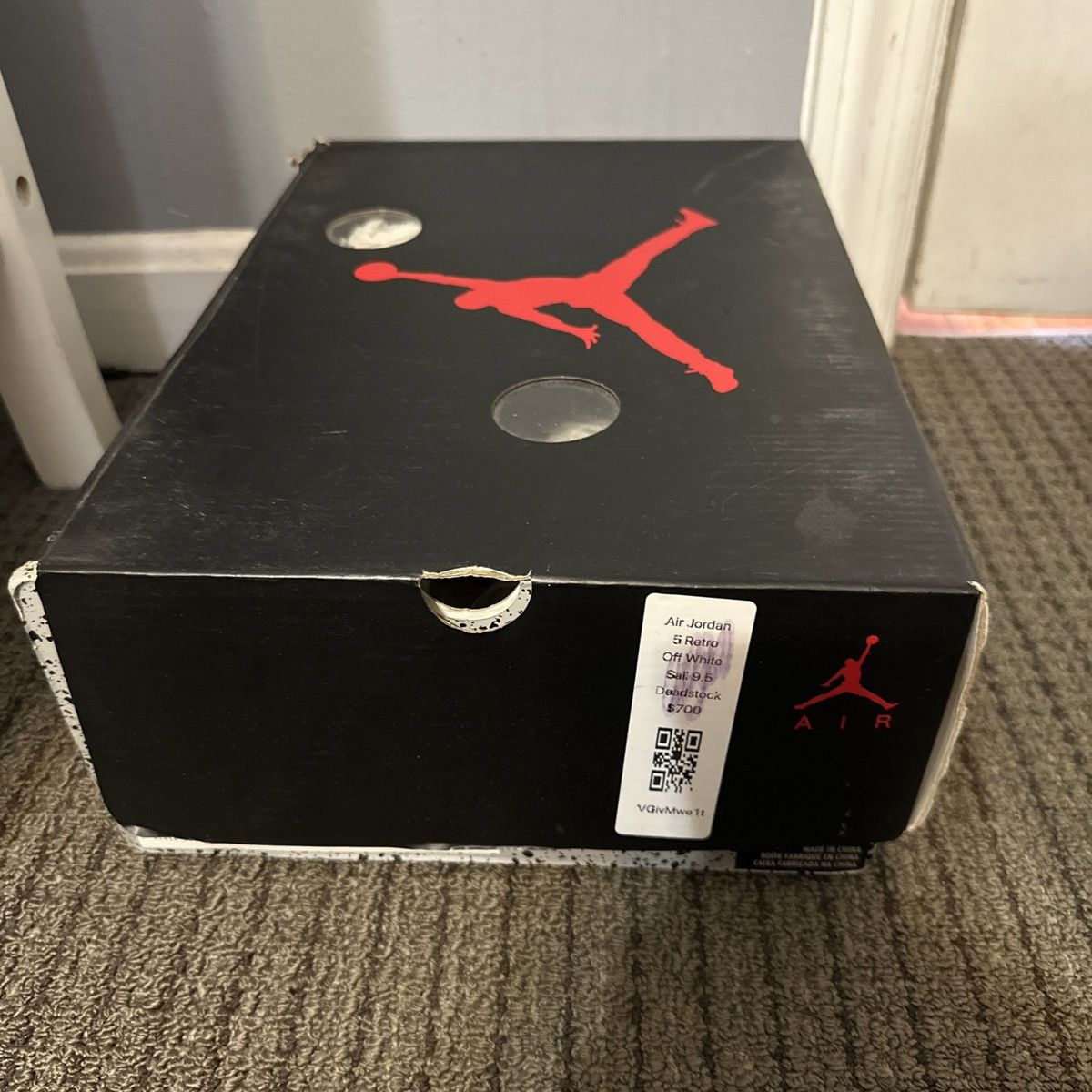 Nike × Off-White Jordan 5 off white sail Size US 9.5 / EU 42-43 - 8 Thumbnail