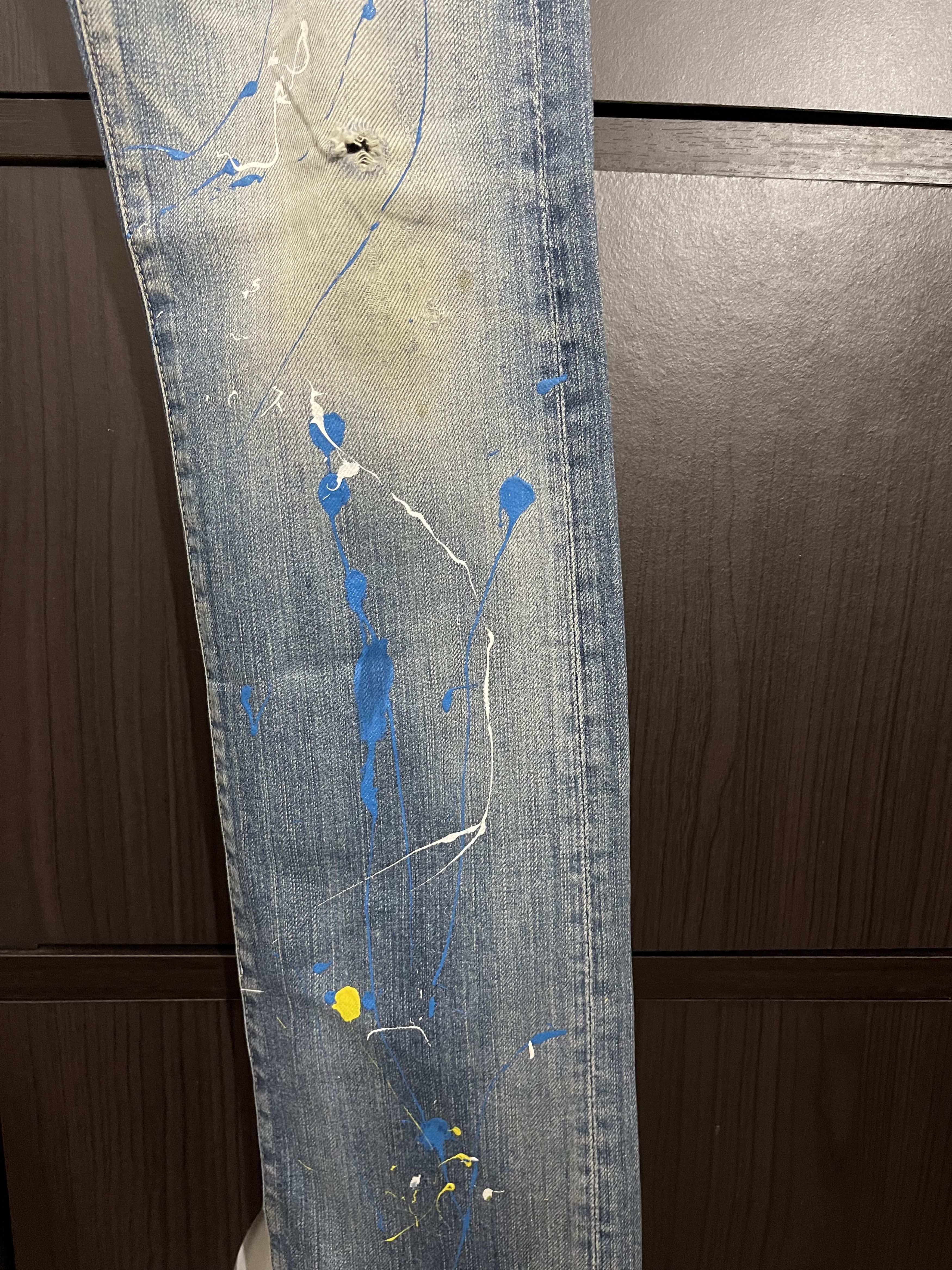 Hysteric Glamour Hysteric Glamour Stud Painting Distress Denim Kendrick lamar Size US 32 / EU 48 - 7 Thumbnail