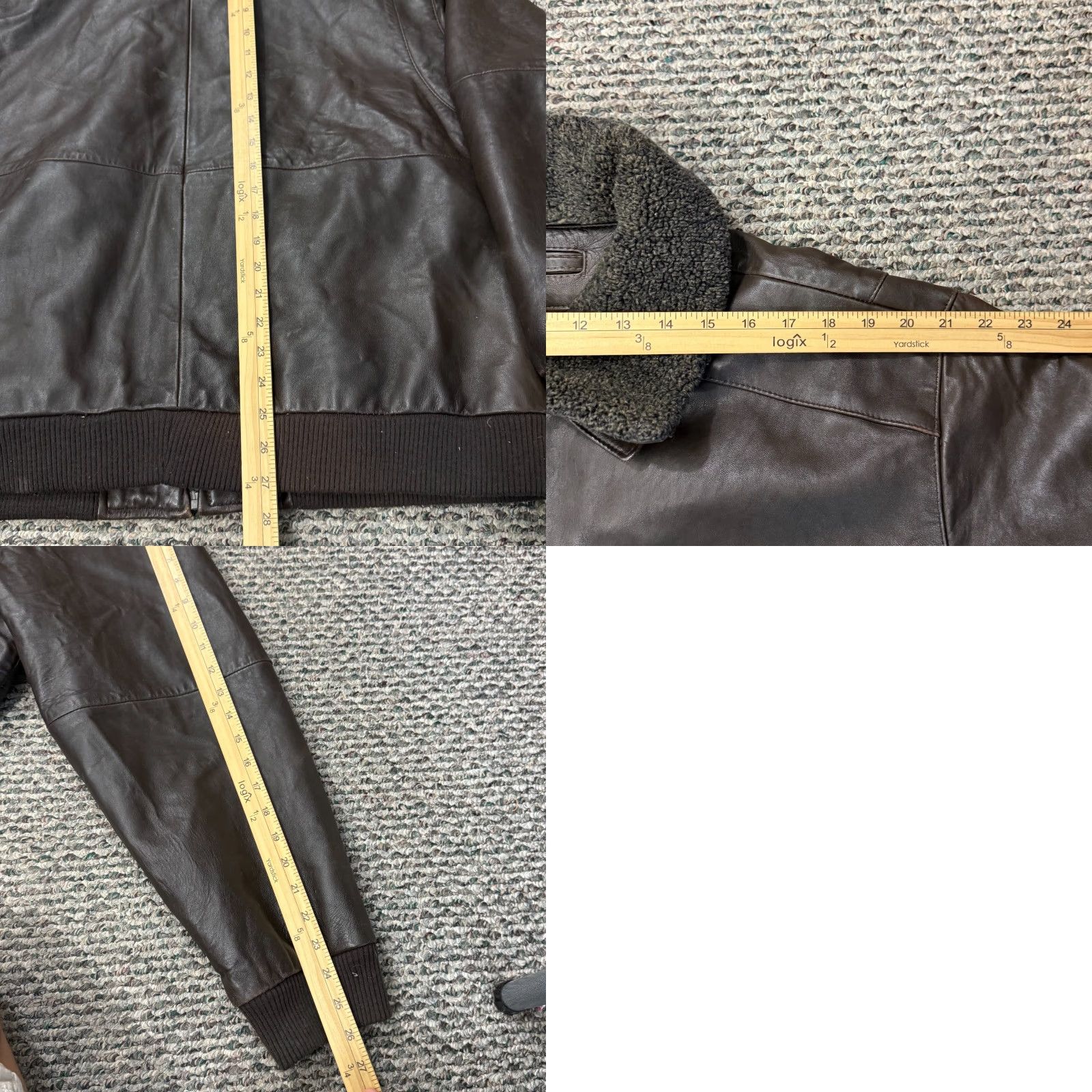 Liz Claiborne VINTAGE Claiborne Bomber Jacket Mens XL Brown Lambskin Leather Quilted Lined Zip Classic Size US XL / EU 56 / 4 - 9 Thumbnail
