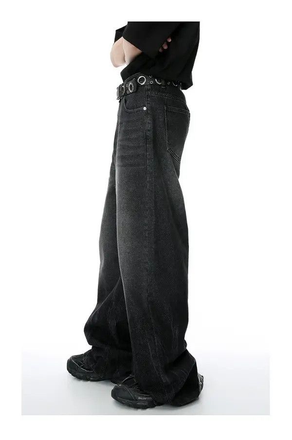 VIBE Baggy Black Denim Jeans Size US 32 / EU 48 - 6 Thumbnail
