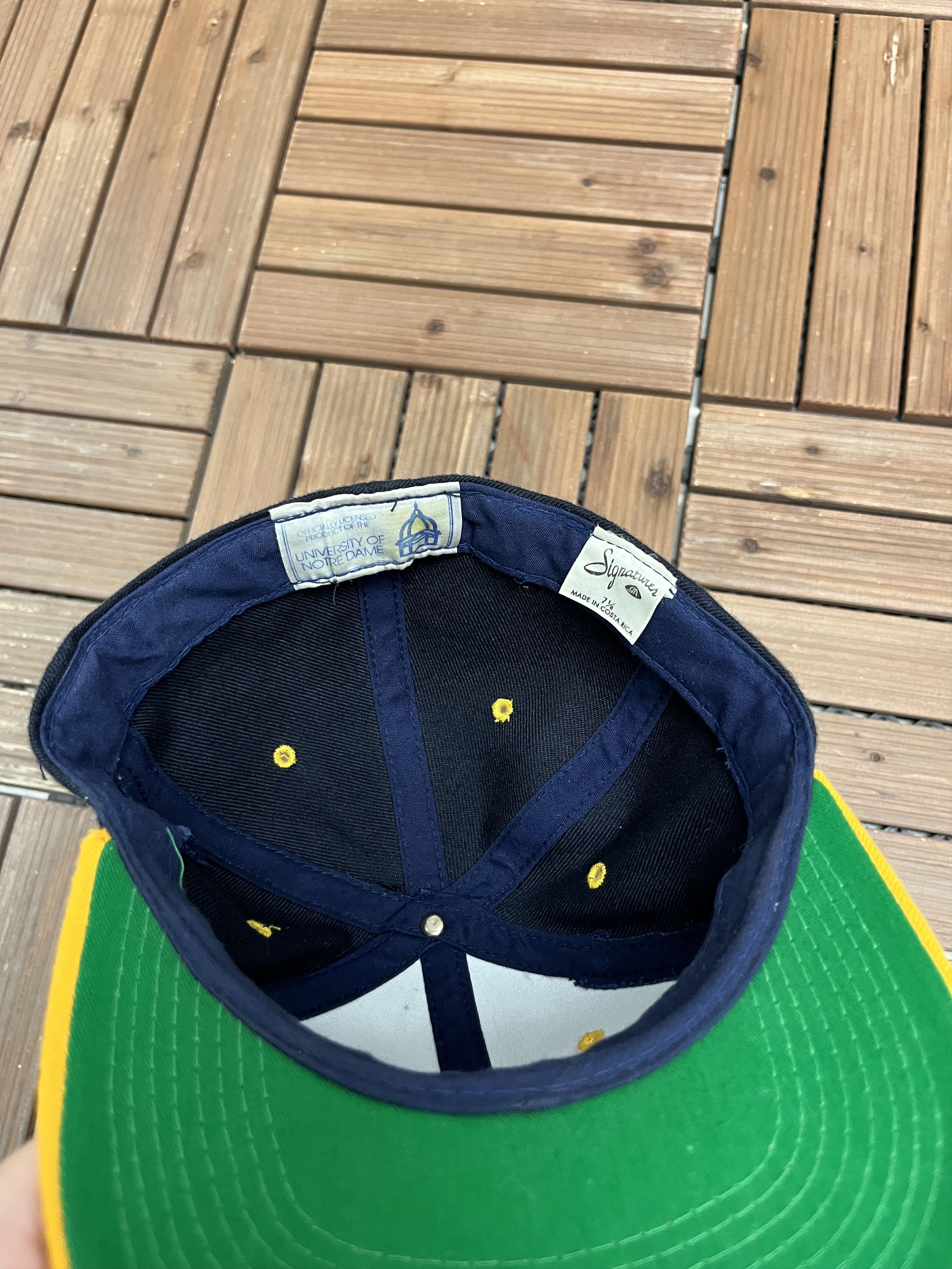 Vintage Notre Dame Fighting Irish Vintage Hat Size 7 1/8 Size ONE SIZE - 6 Thumbnail