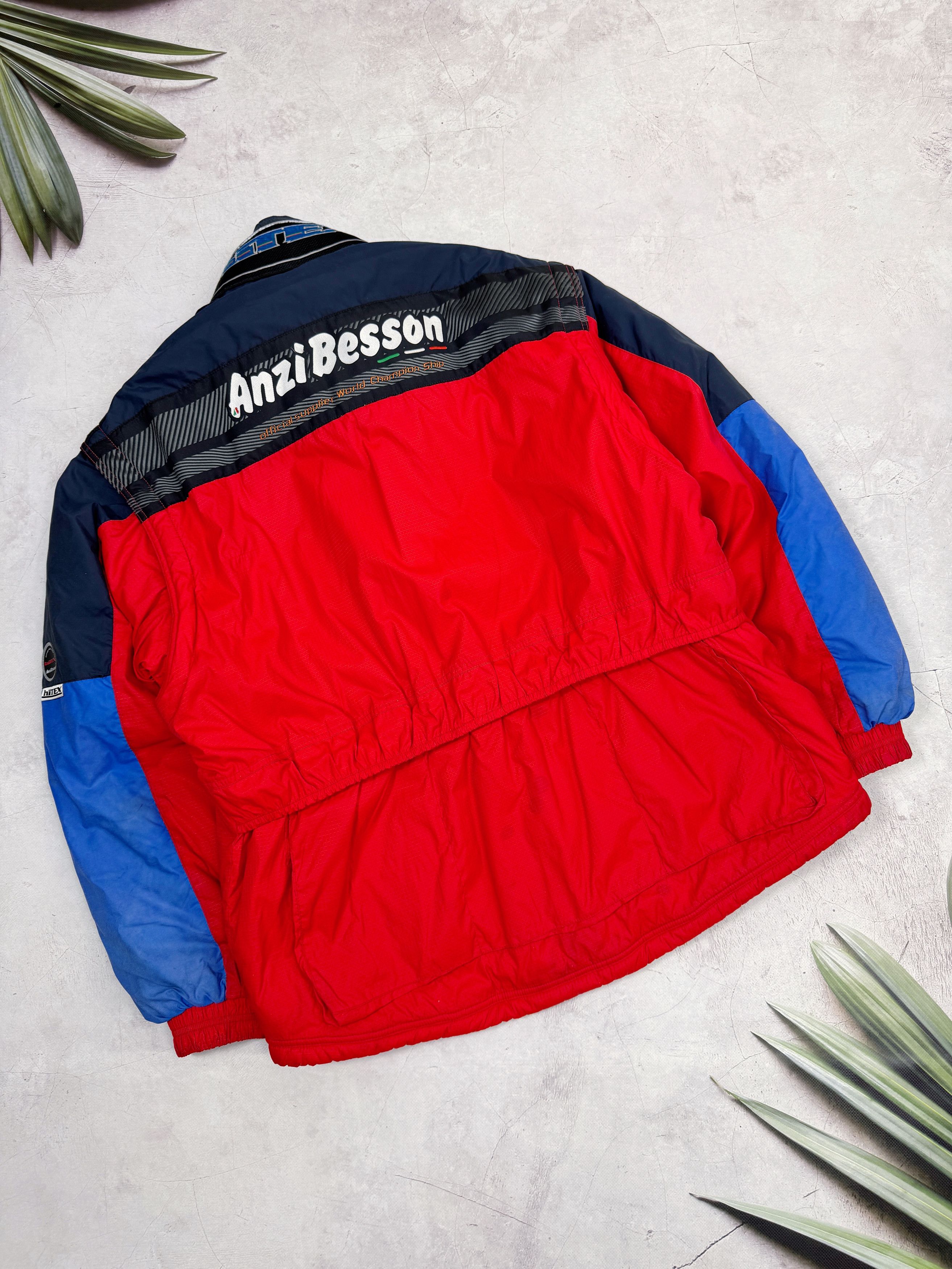 Vintage Anzi Besson Jacket FIS Nordic World Ski Champ 99 Ramsau Size US XL / EU 56 / 4 - 20 Thumbnail