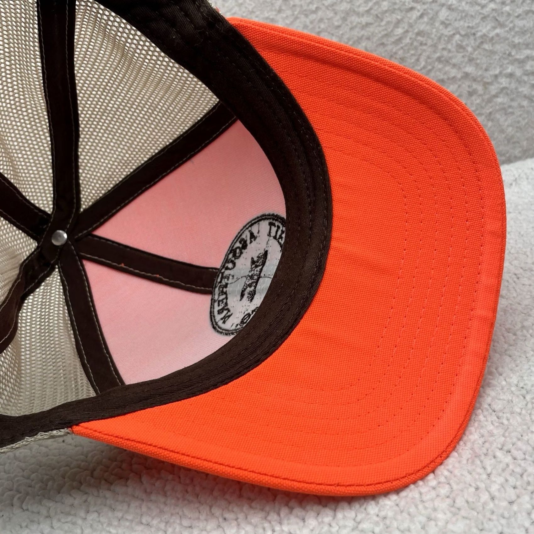 CO A Southern Lifestyle Co Orange Trucker Hat Snapback Hunting Outdoor Safety Size ONE SIZE - 6 Thumbnail